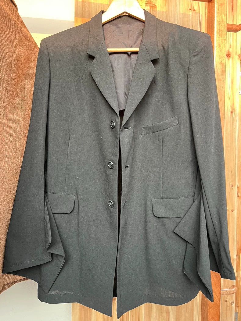 Yohji Yamamoto Yohji yamamoto size m 00 SS black wool blazer 2503-Nextarro Size 50R - 2 Thumbnail