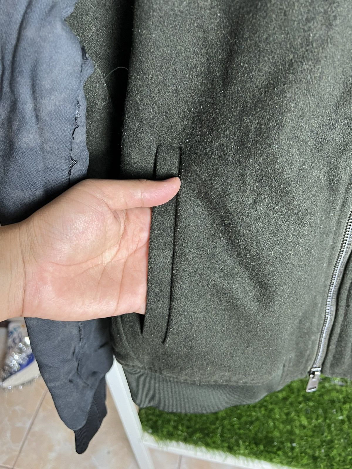 Armani Exchange × Designer Armani Exchange Dual Peat Green Trench & Bomber Jacket Coat Size US M / EU 48-50 / 2 - 4 Thumbnail