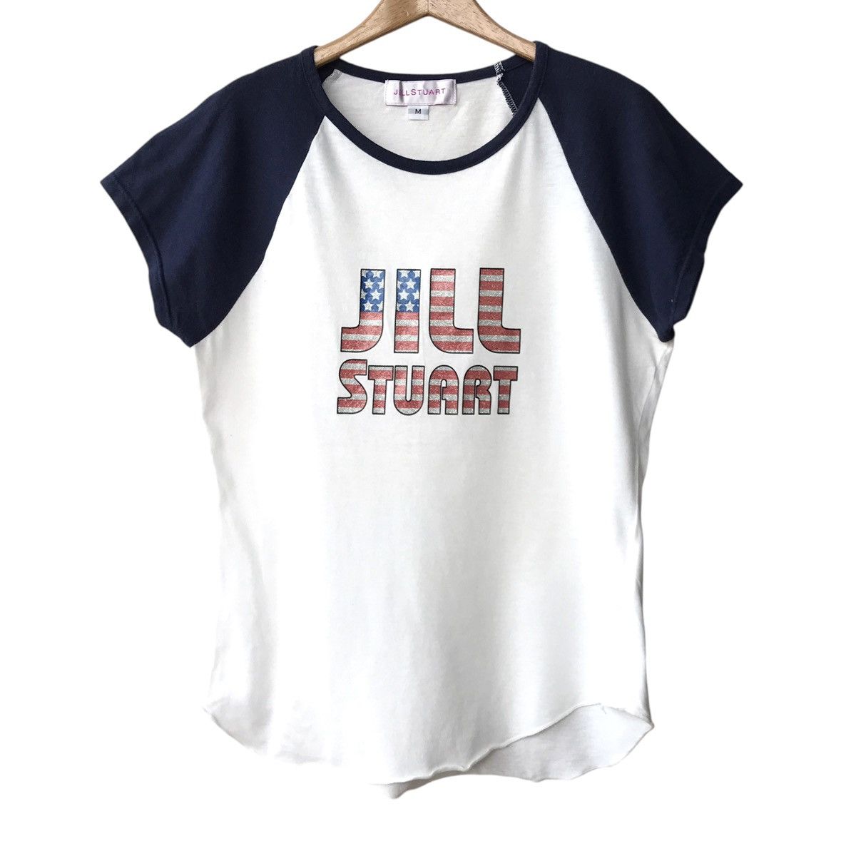 Designer × Jil Stuart Jill Stuart New York Glitter Logo Girls Baby Tee Size M / US 6-8 / IT 42-44 - 1 Thumbnail