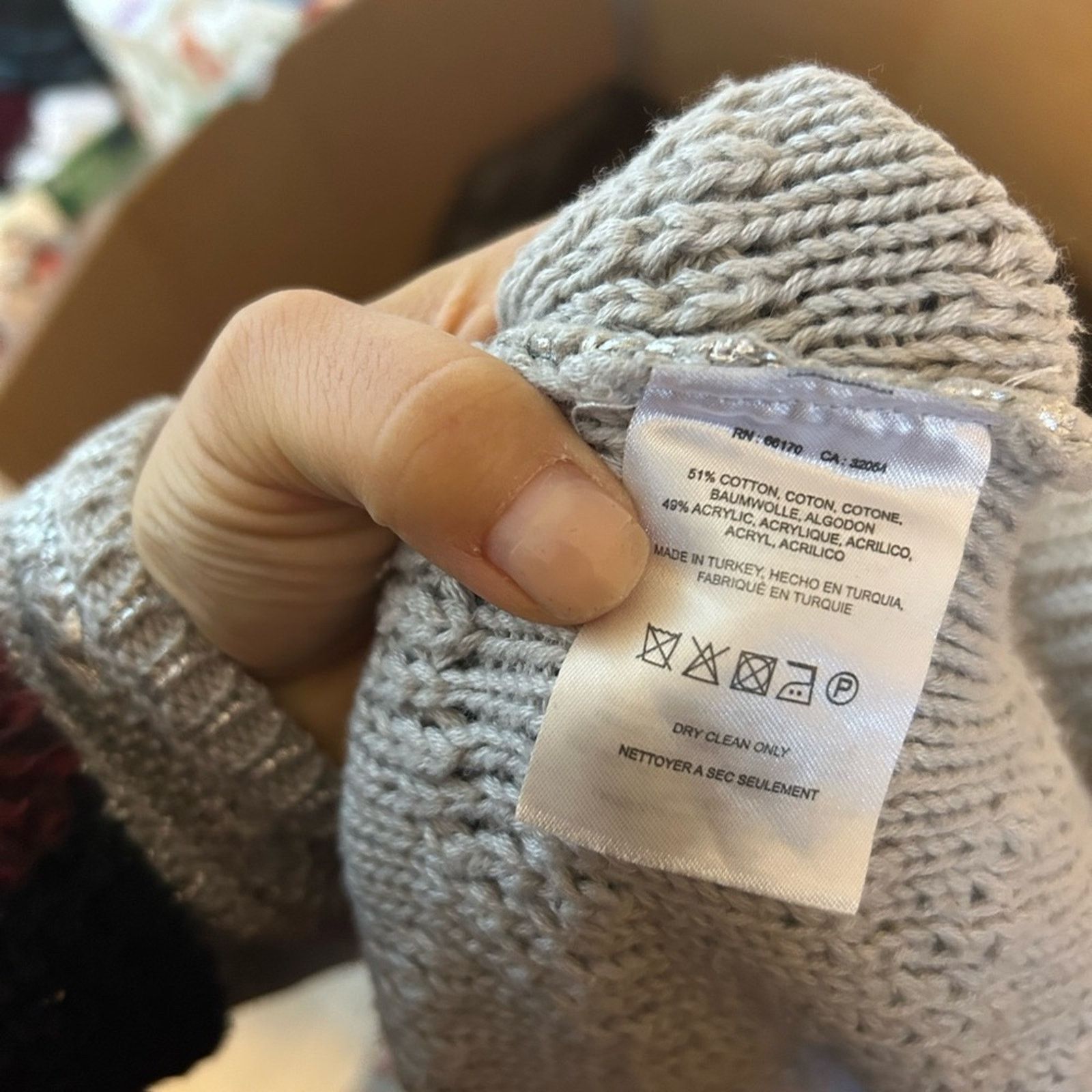 Anthropologie Moth For Anthropologie Silver Metallic Knit Sweater Tank Size M / US 6-8 / IT 42-44 - 3 Thumbnail