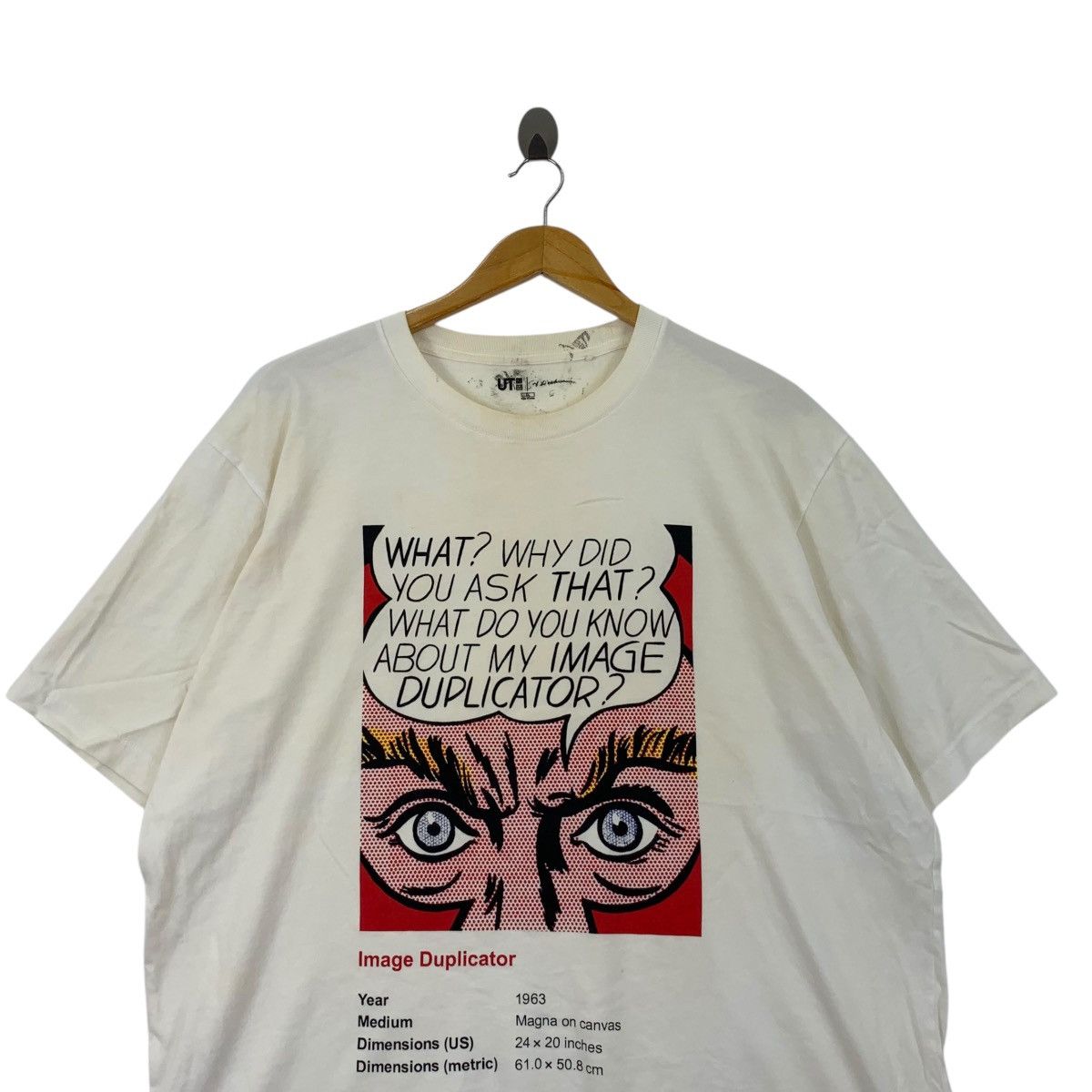 Vintage ROY LICHTENSTEIN Image Duplicator Artwork Trash Tee Shirt Size US XL / EU 56 / 4 - 2 Thumbnail