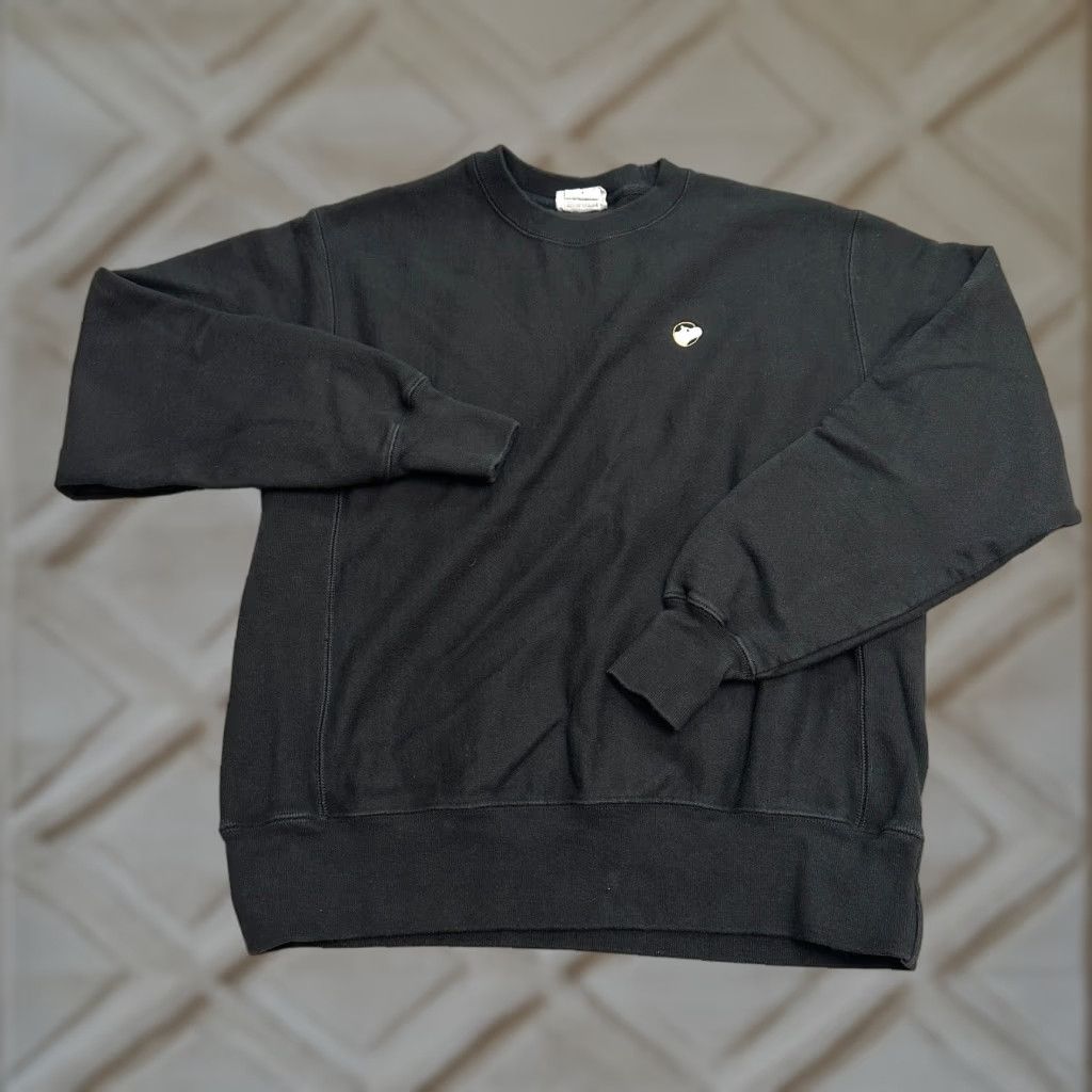 Champion Champion Sweatshirt Men M Black Crew Neck Cotton Polyester Reverse Weave Size US M / EU 48-50 / 2 - 1 Thumbnail