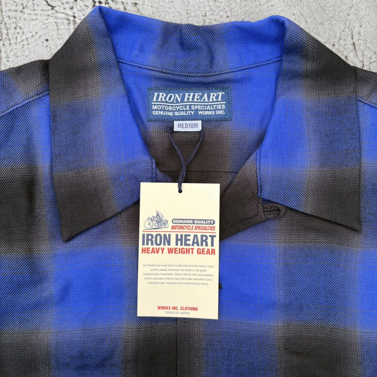 Iron Heart Iron Heart 5oz Bowling Shirt Medium M IHSH-325 blue Loop Size US M / EU 48-50 / 2 - 2 Thumbnail