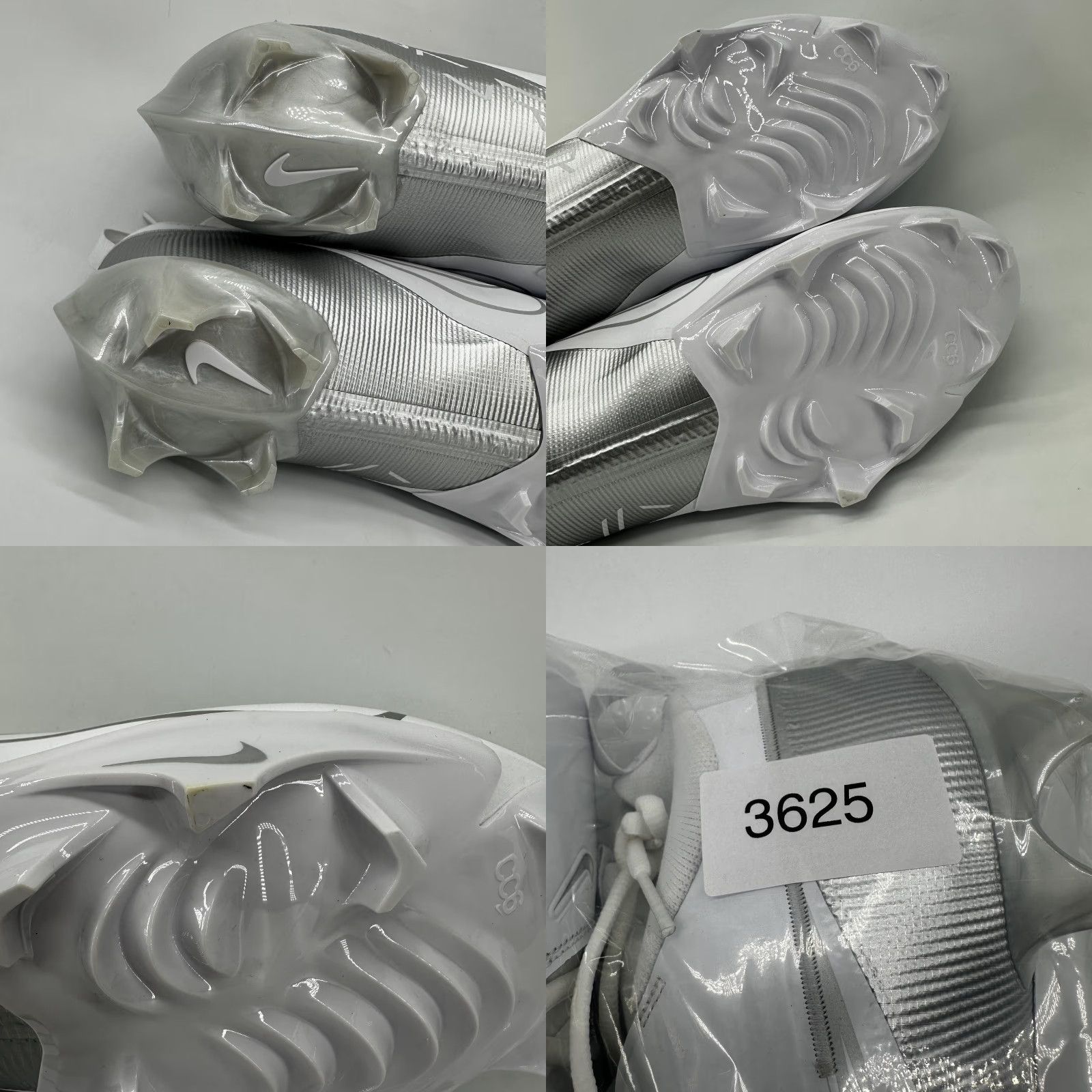 Nike Nike Vapor Shoes Mens Size 16 White Silver Football Cleats Mid Top DA1456-702 Size US L / EU 52-54 / 3 - 9 Thumbnail