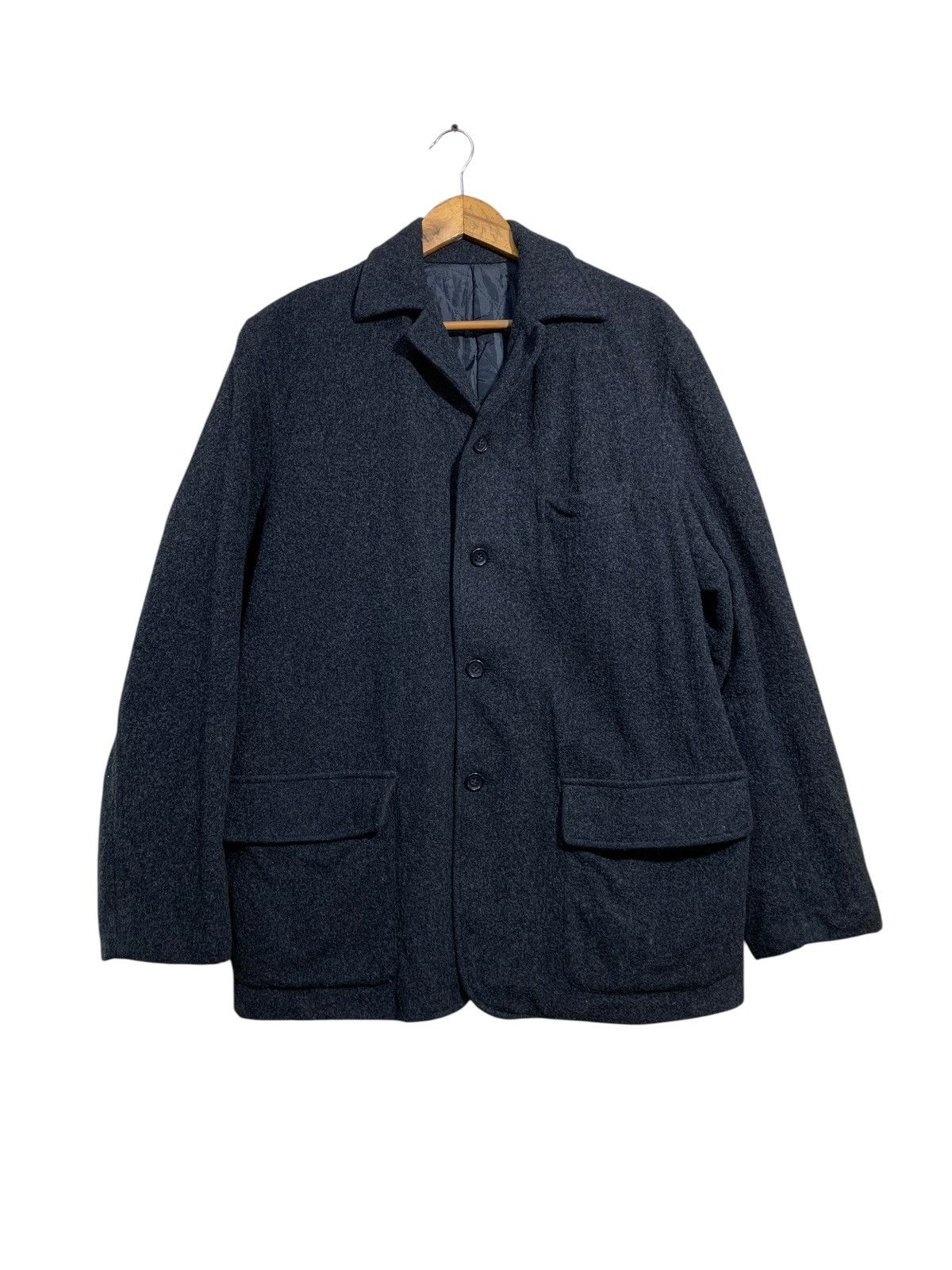 Issey Miyake 🔥ISSEY MIYAKE DENIM LABEL WOOL JACKETS Size US L / EU 52-54 / 3 - 4 Thumbnail