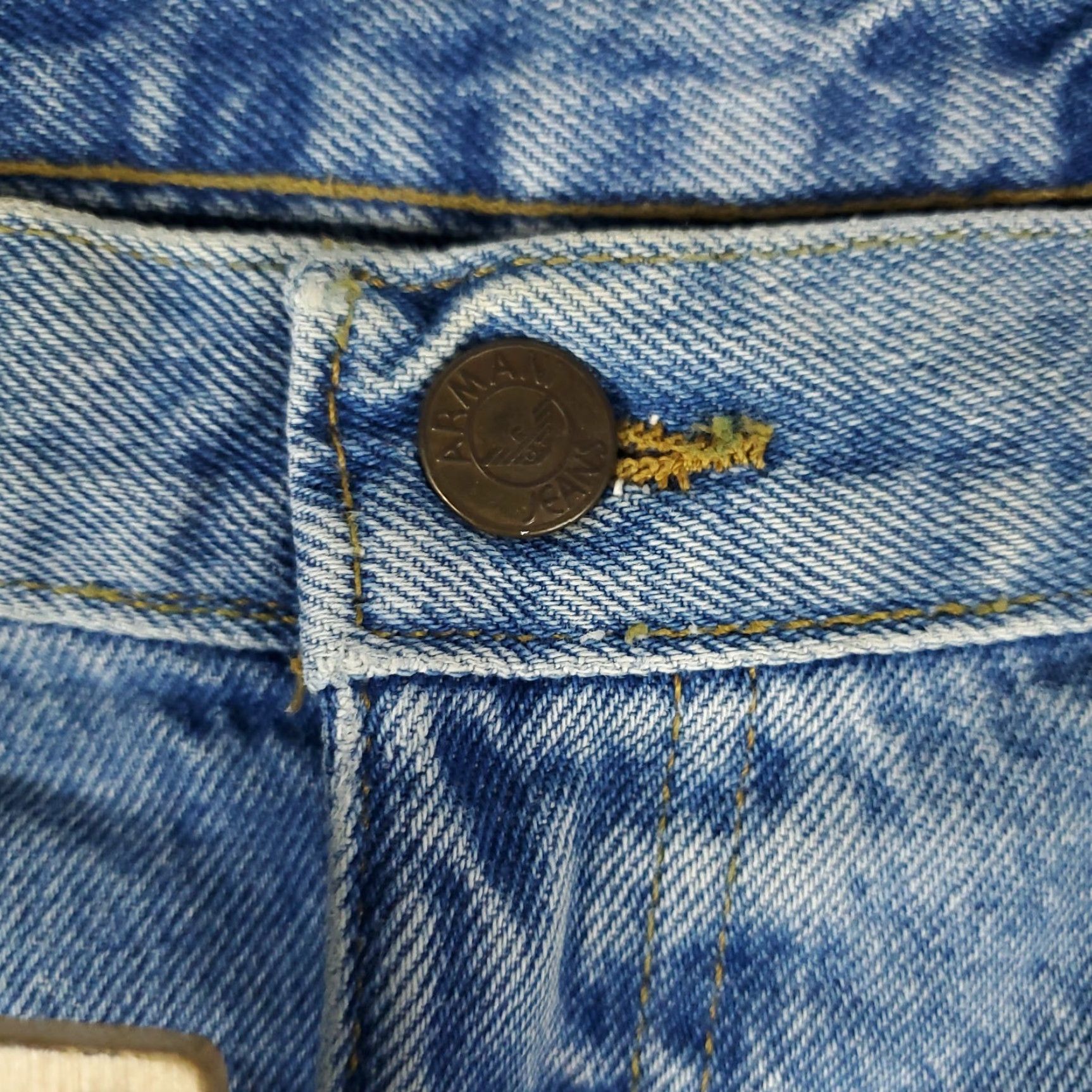 Vintage Giorgio Armani Jeans 38x28 Blue Relaxed Fit Baggy Denim Pants Mens Classic Size US 38 / EU 54 - 6 Thumbnail