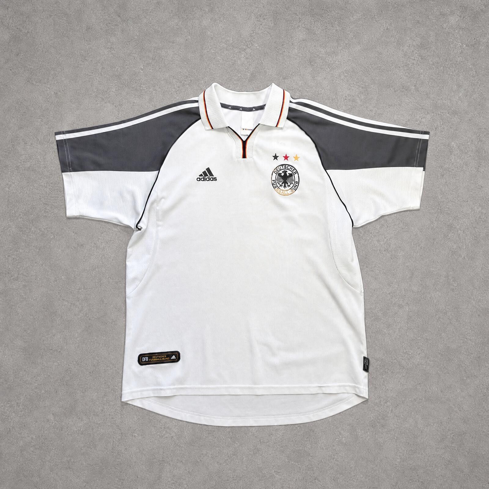 Adidas 2000/02 Germany Away Shirt Adidas (L) Size US L / EU 52-54 / 3 - 1 Thumbnail