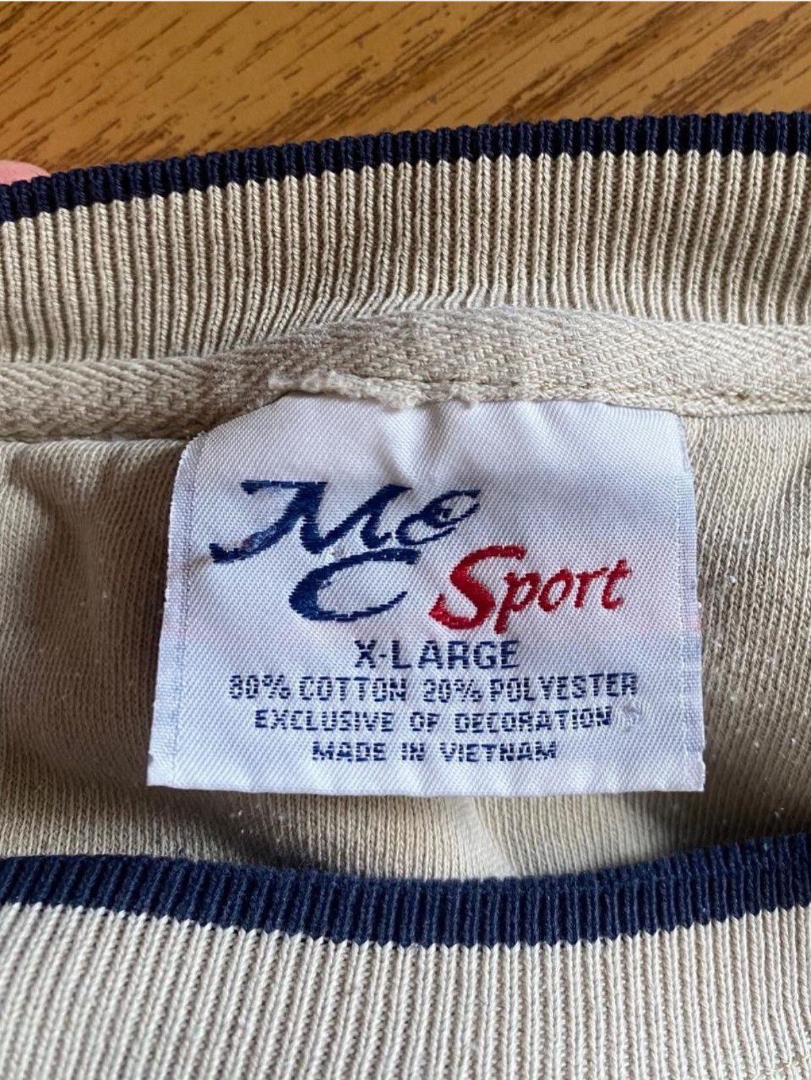 Other Cream and navy embroidery MC Sport golf crewneck Size US XL / EU 56 / 4 - 4 Thumbnail