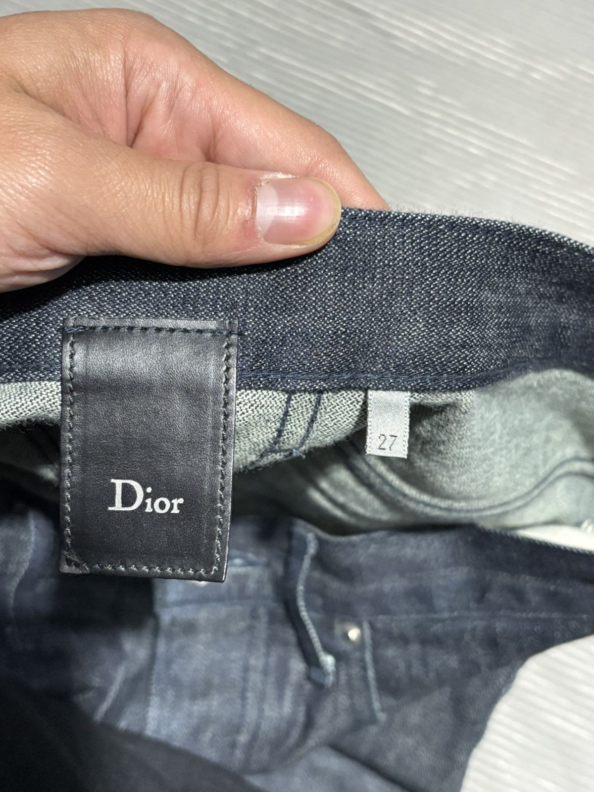 Dior 30x37 Vintage Dior Homme Stacked Skinny Jeans Low Rise denim Size US 30 / EU 46 - 6 Thumbnail
