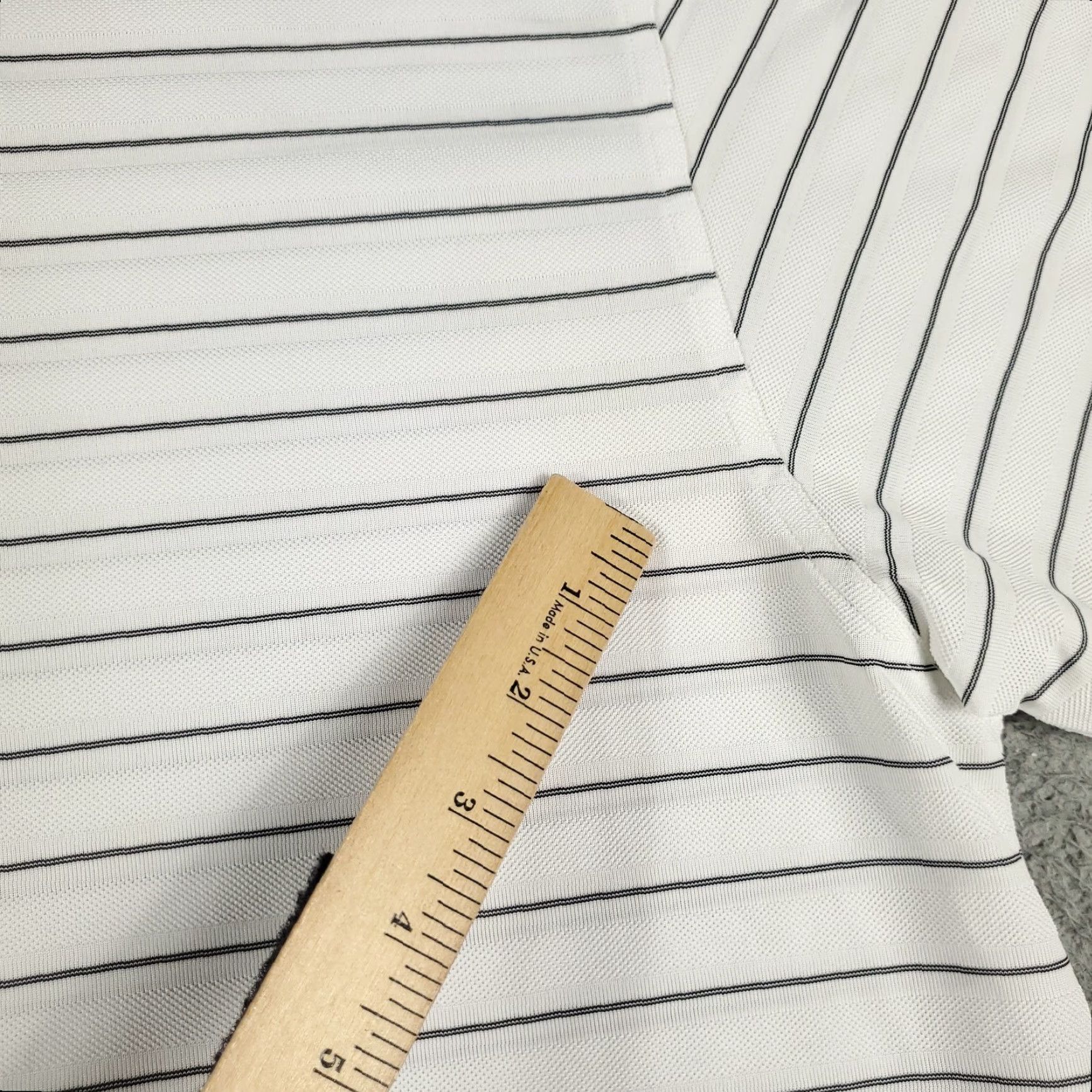 Callaway Callaway Polo Shirt Mens 2XL White Striped Short Sleeve Polo Casual Business Formal Sports Men Size US XXL / EU 58 / 5 - 4 Thumbnail