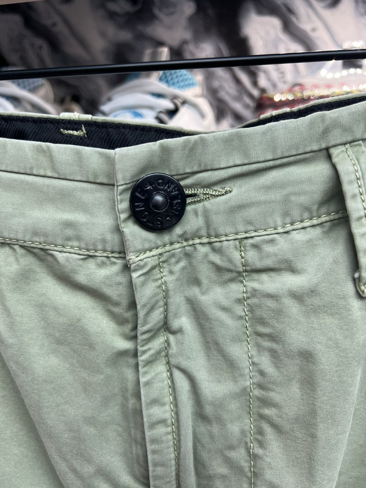 Stone Island Stone Island Olive Cargo Pants Size 31" - 3 Thumbnail