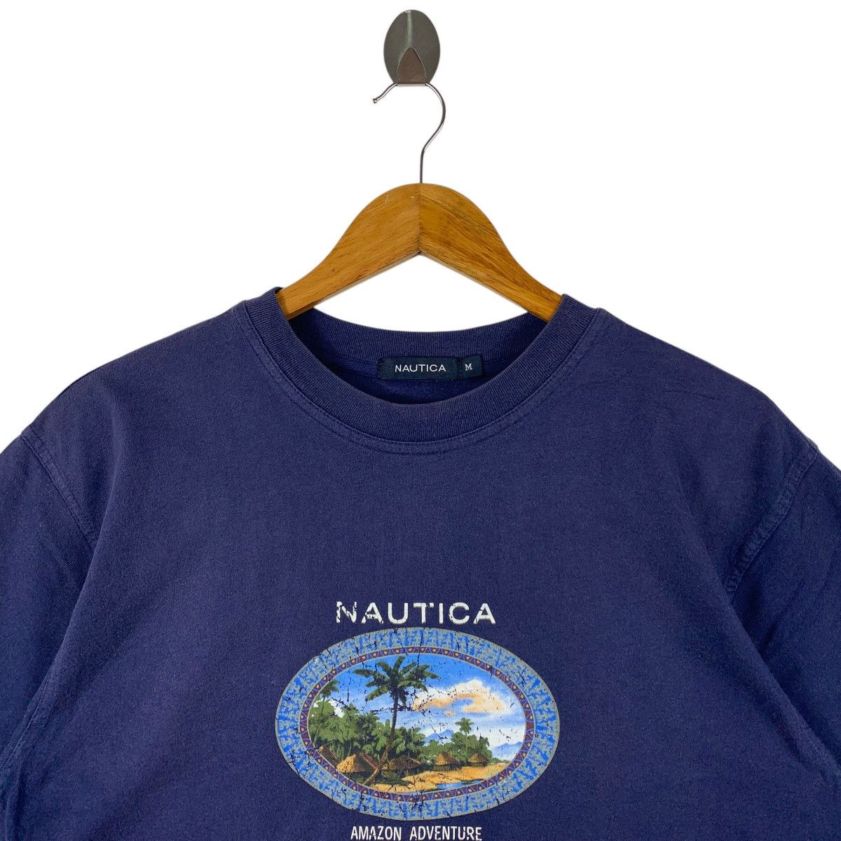 Nautica Vintage NAUTICA Amazon adventure centre logo tee Size US M / EU 48-50 / 2 - 2 Thumbnail