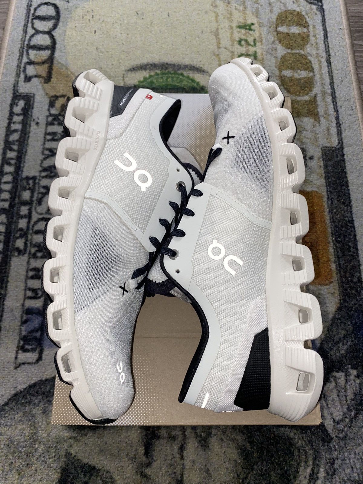 On On Running Cloud X 3 Ivory Black Size US 11.5 / EU 44-45 - 2 Thumbnail