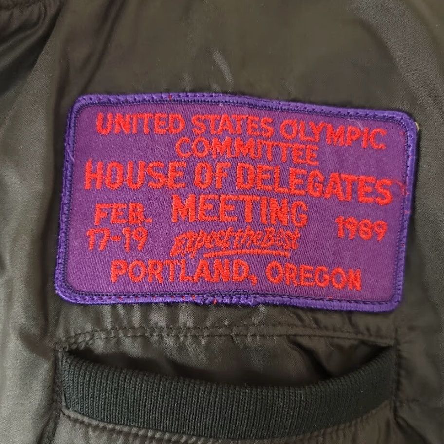 Holloway VINTAGE United States Olympic Committee Jacket Mens Size Medium 80s Made In USA Holloway Black Windbreaker Size US M / EU 48-50 / 2 - 3 Thumbnail