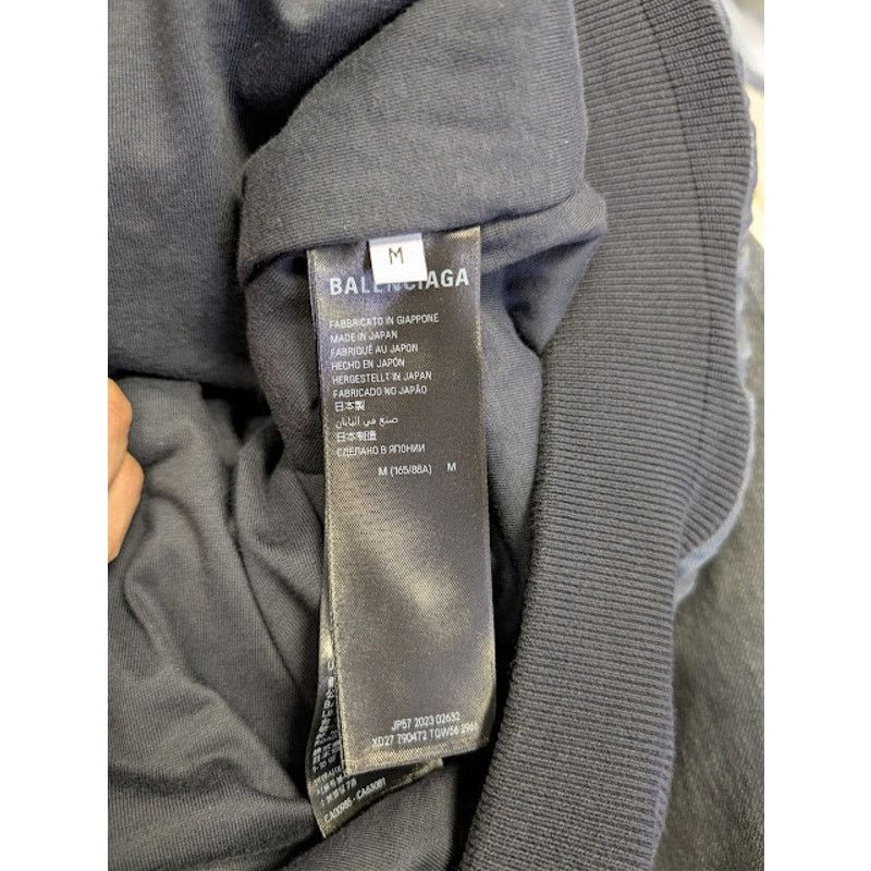 Balenciaga o1rshd1 Organic Japanese Denim Zip-Up Hoodie in Heavy Grey Size US M / EU 48-50 / 2 - 19 Thumbnail