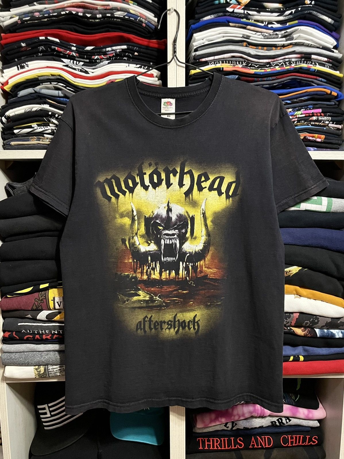 Band Tees Vintage Y2K Motorhead Aftershock Rock Metal Band T-Shirt Size US M / EU 48-50 / 2 - 3 Thumbnail