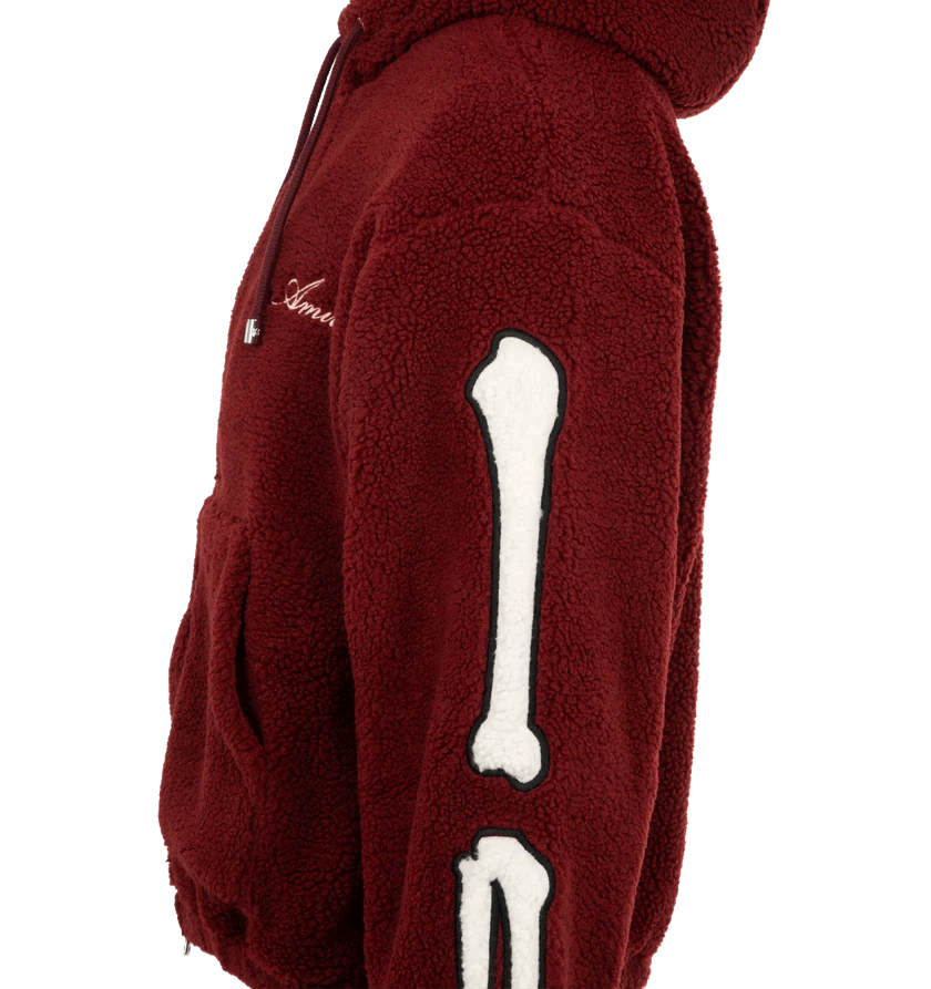 Amiri o1h1sh10526 Bones Fleece Zip Hoodie Size US S / EU 44-46 / 1 - 3 Thumbnail