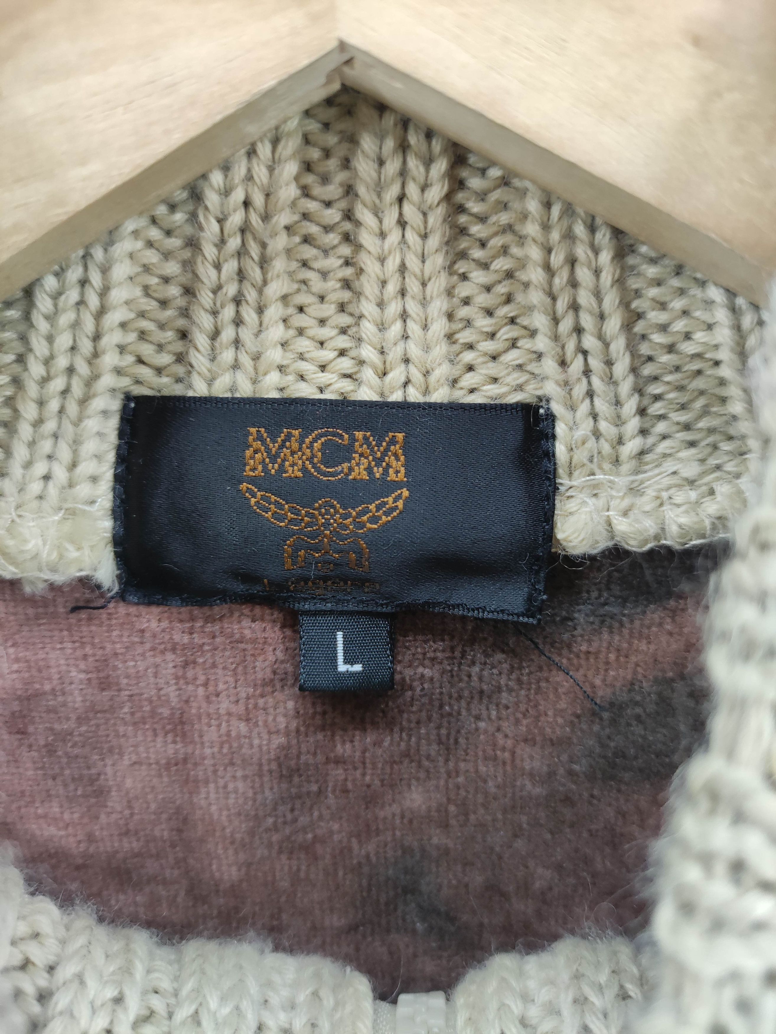 MCM Vintage Mcm Knit Sweater Jacket Zipper Size US L / EU 52-54 / 3 - 2 Thumbnail