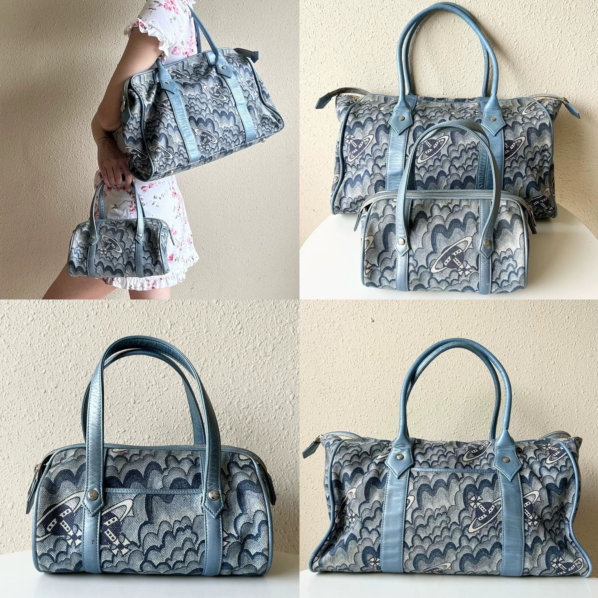 Vivienne Westwood Vivienne Westwood 90s Blue Denim Saturn Bag Size ONE SIZE - 1 Thumbnail