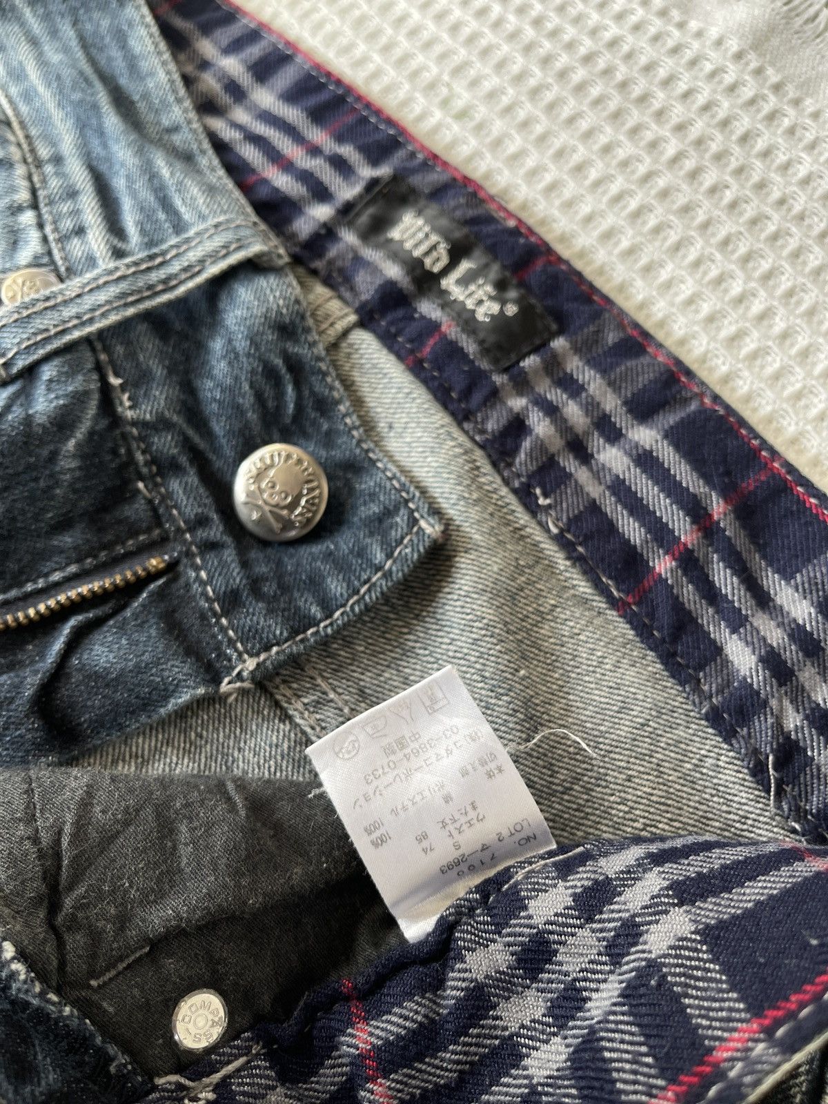Hysteric Glamour Vintage 90s🔥WILD LIFE🔥Thunder Blue Jeans LGB Style Size US 31 - 11 Thumbnail