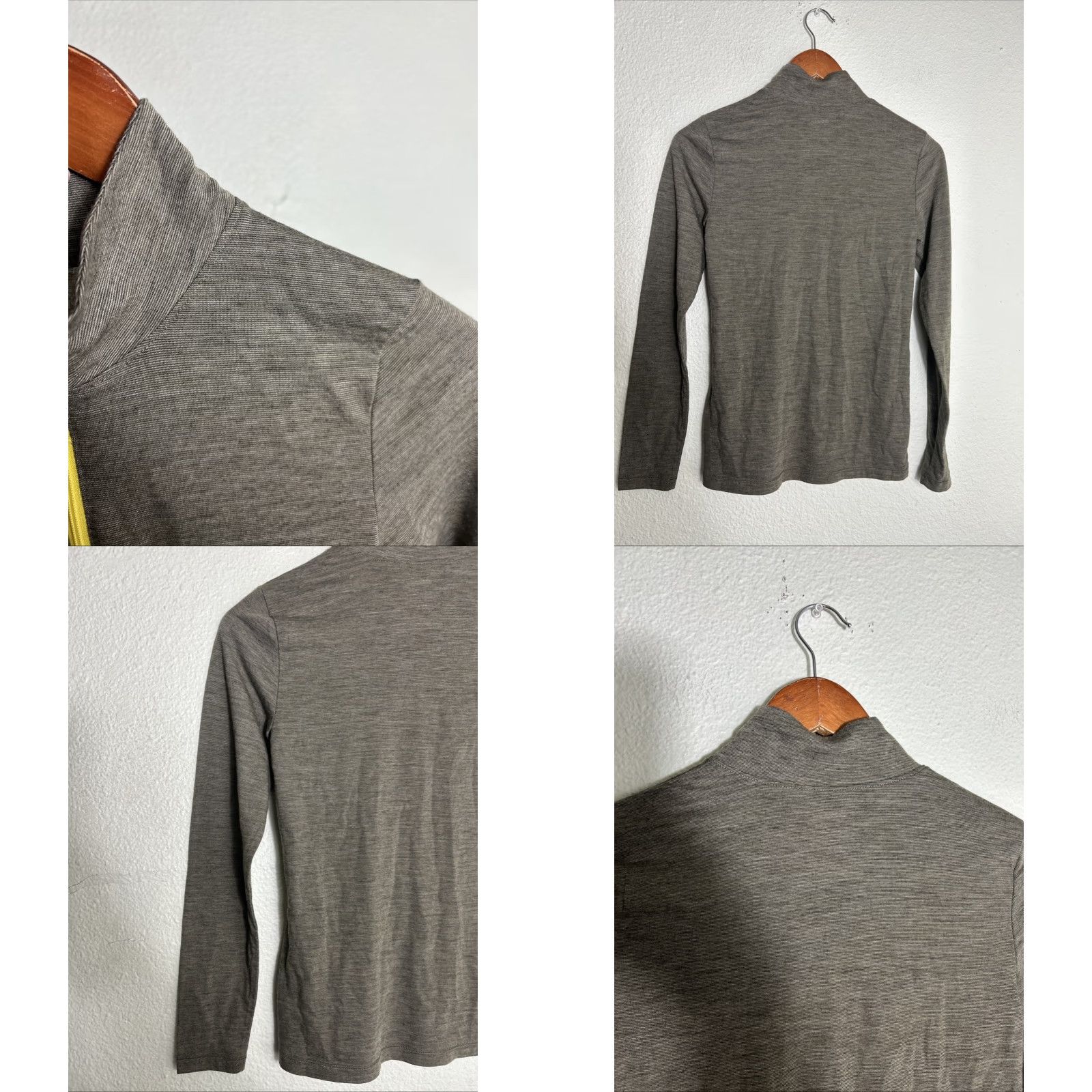 Vintage LL Bean Womens XS Olive 1/4 Zip Wooly Polyester Blend Pullover Windstopper Jacket Windbreaker Womens XS Olive Green 1/4 Zip Pullover Windstopper Size XS / US 0-2 / IT 36-38 - 8 Thumbnail