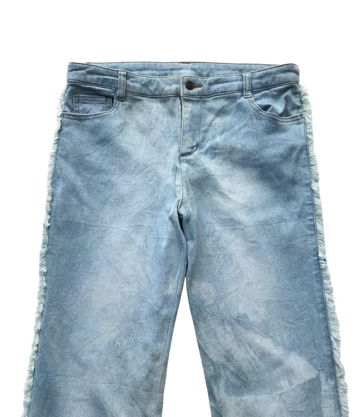 Jean Otto Collection Women Flared Bootcut Distressed Denim Size 31" - 4 Thumbnail