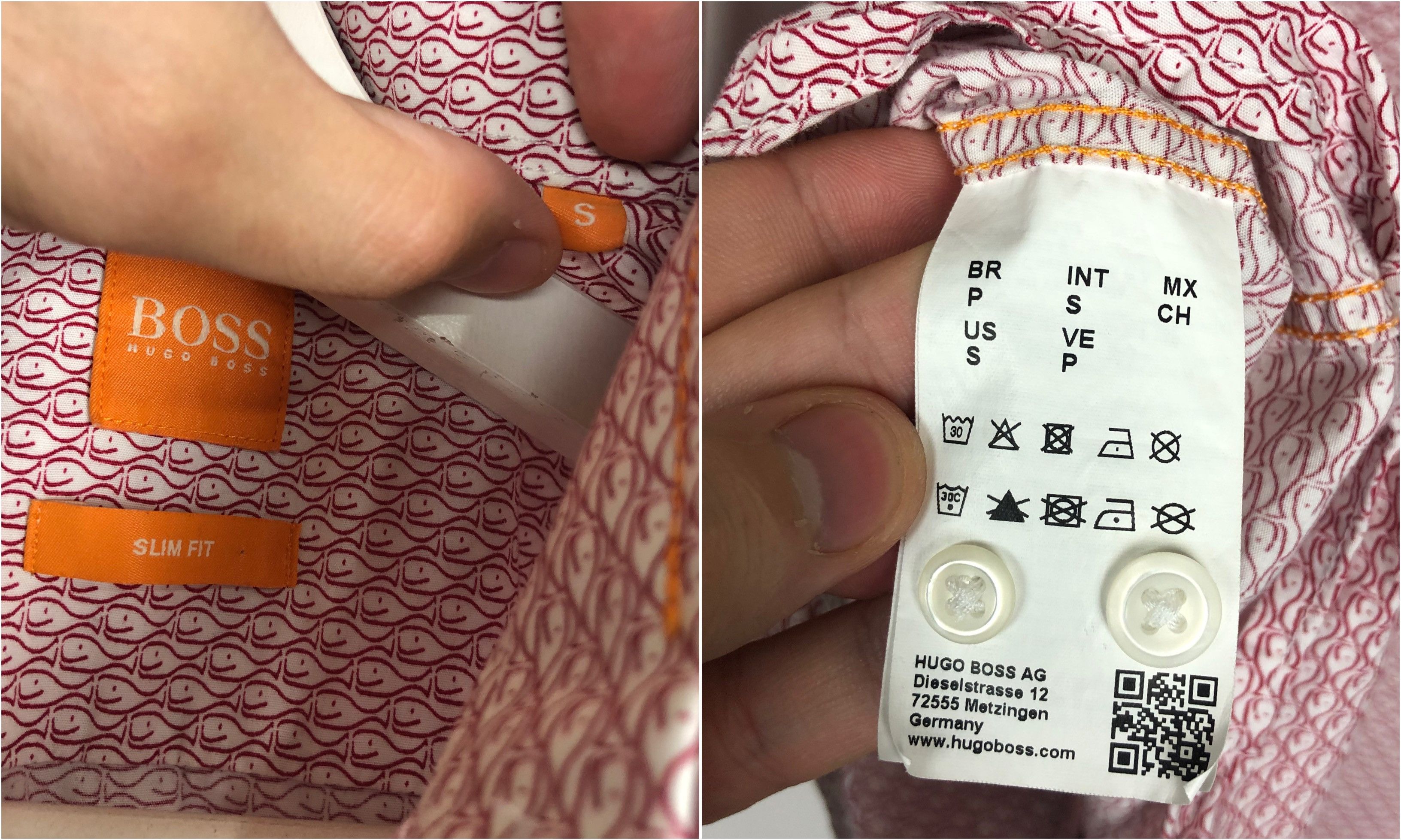 Hugo Hugo Boss Orange Shirt Monogram Whale size S Size US S / EU 44-46 / 1 - 10 Thumbnail