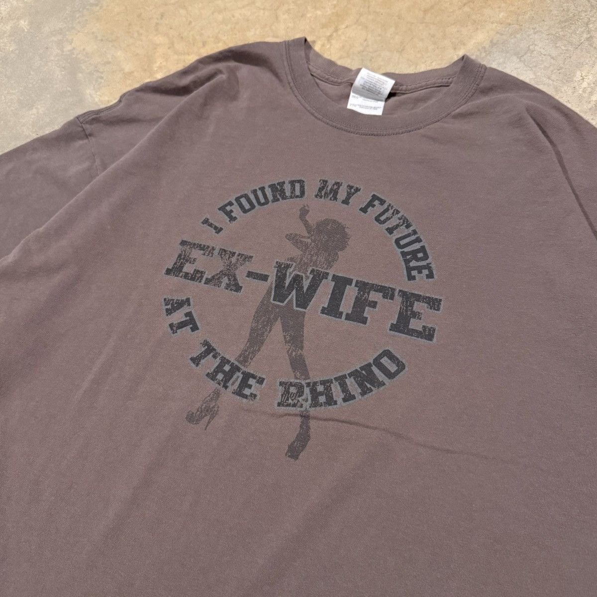 Vintage Vtg 2000s Future Ex-Wife Faded Stripper Sex Tee ERD Grunge Size US XXL / EU 58 / 5 - 3 Thumbnail