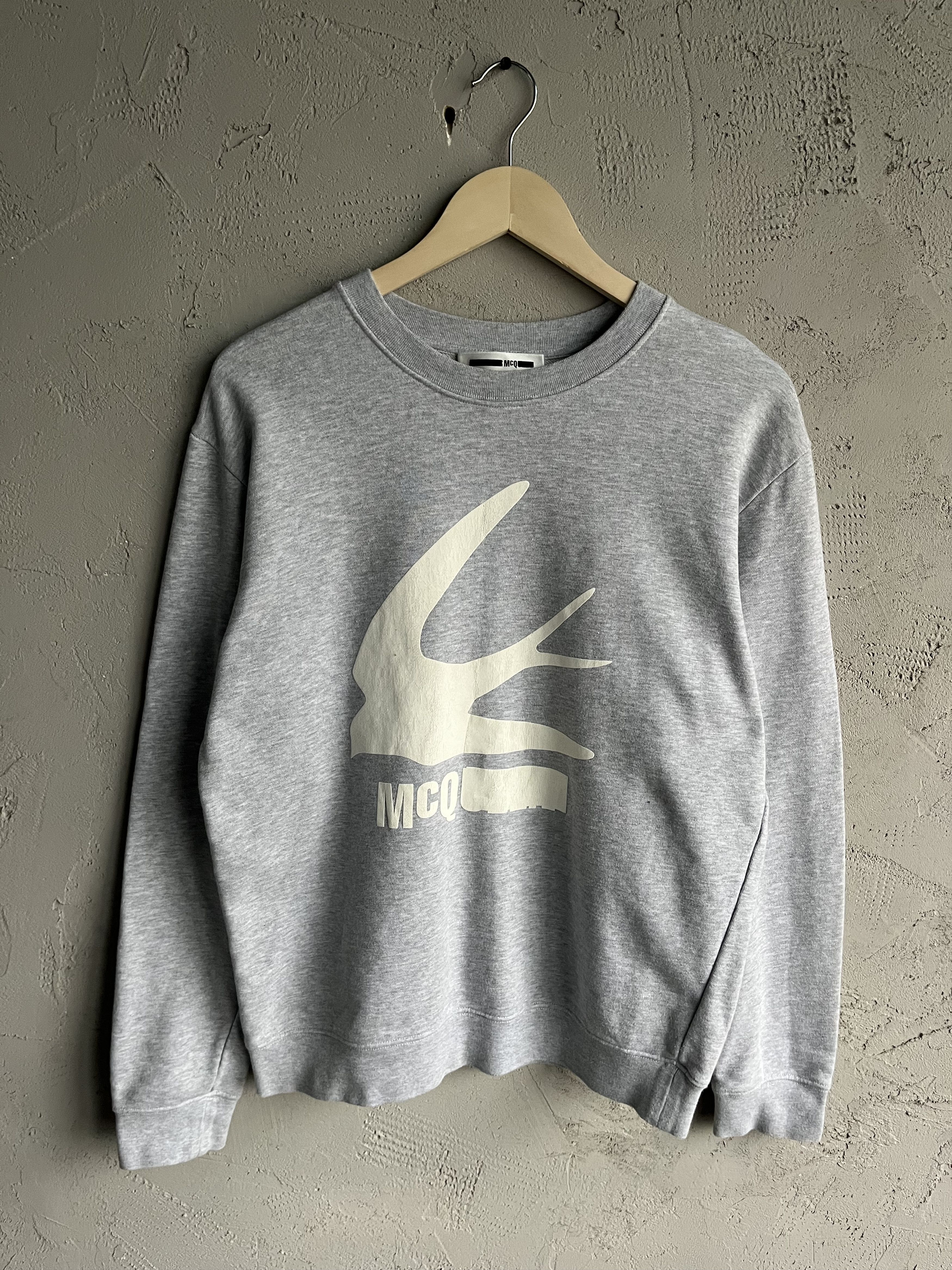 Vintage Alexander McQueen Birds Y2K Grey Sweatshirt