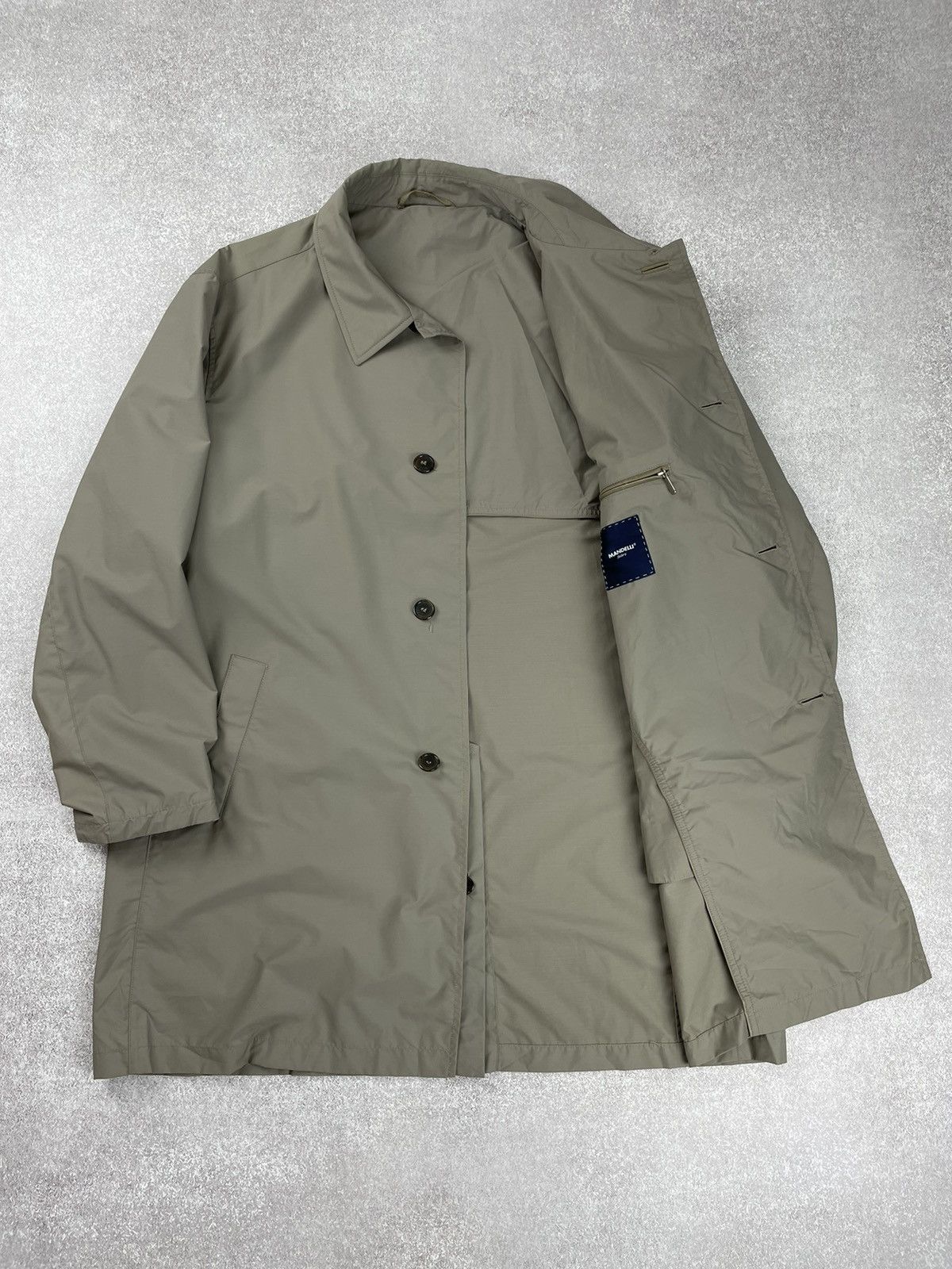 Mandelli Enrico Mandelli Nylon Trench Coat Men’s Size 58 Size US XXL / EU 58 / 5 - 6 Thumbnail