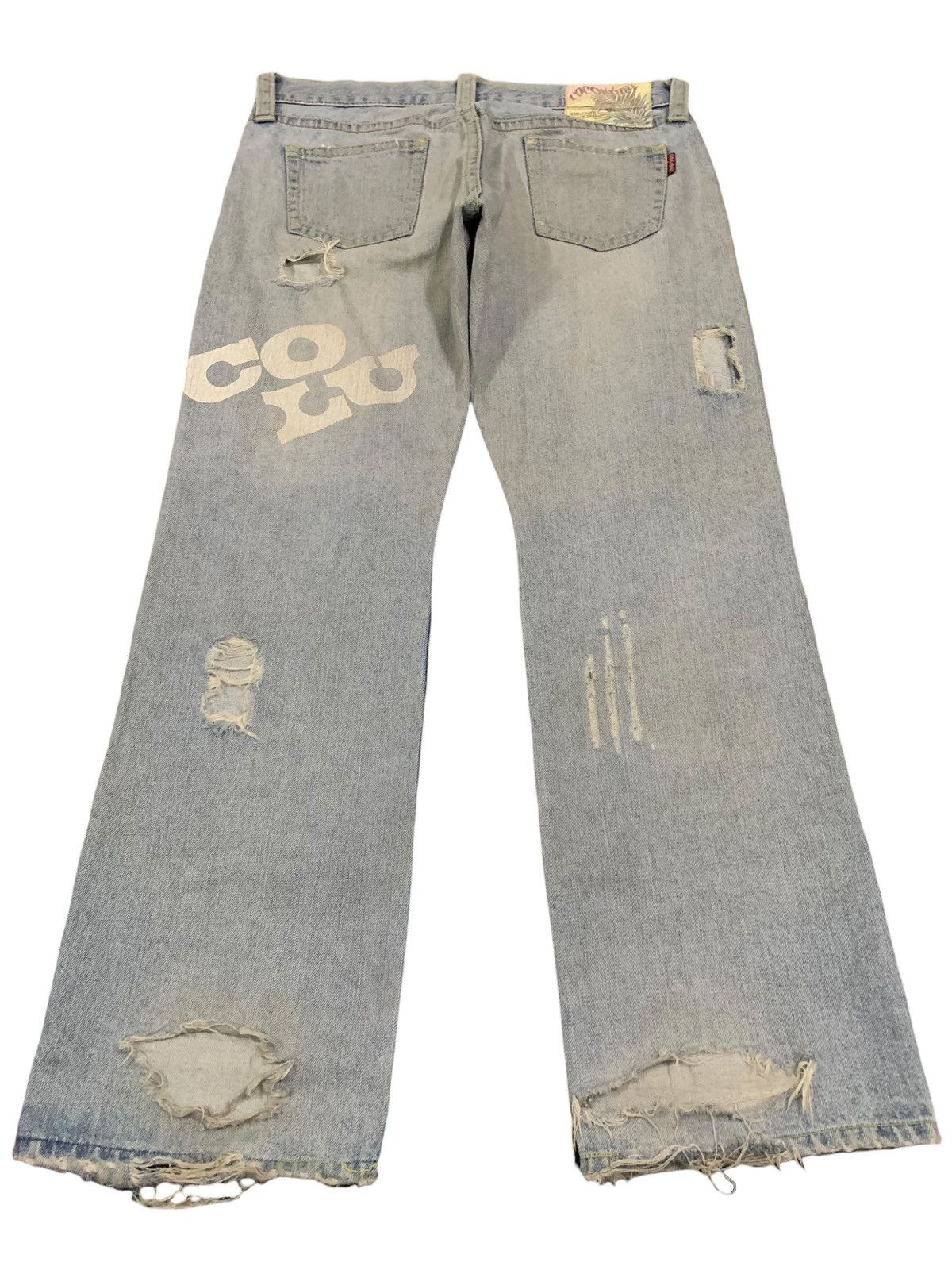 14th Addiction Vintage CocoLulu Mud Wash Baggy Distressed Grunge Jeans Size US 33 - 2 Thumbnail