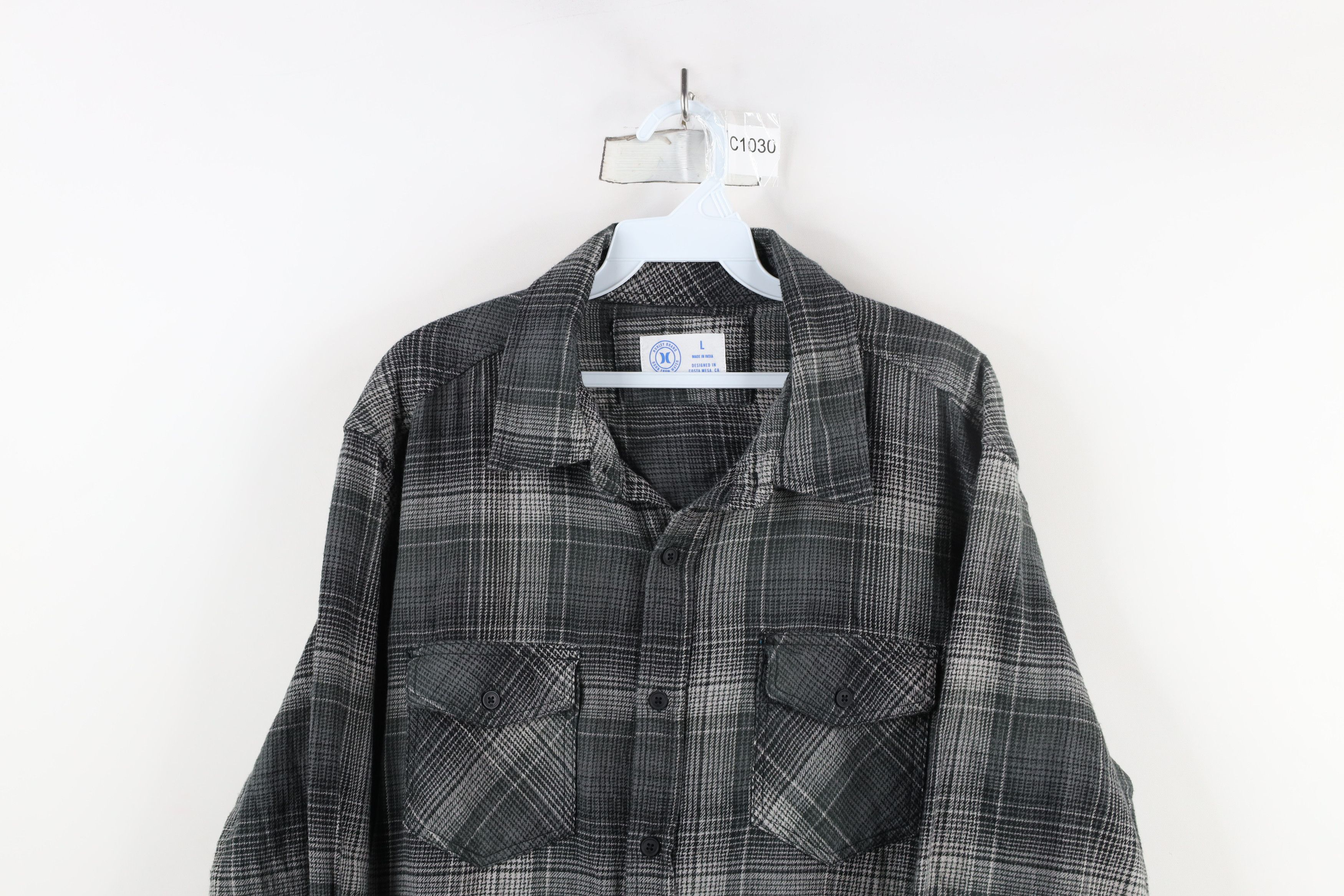 Hurley × Vintage Vintage Y2K Hurley Surfing Collared Button Shirt Plaid Size US L / EU 52-54 / 3 - 2 Thumbnail