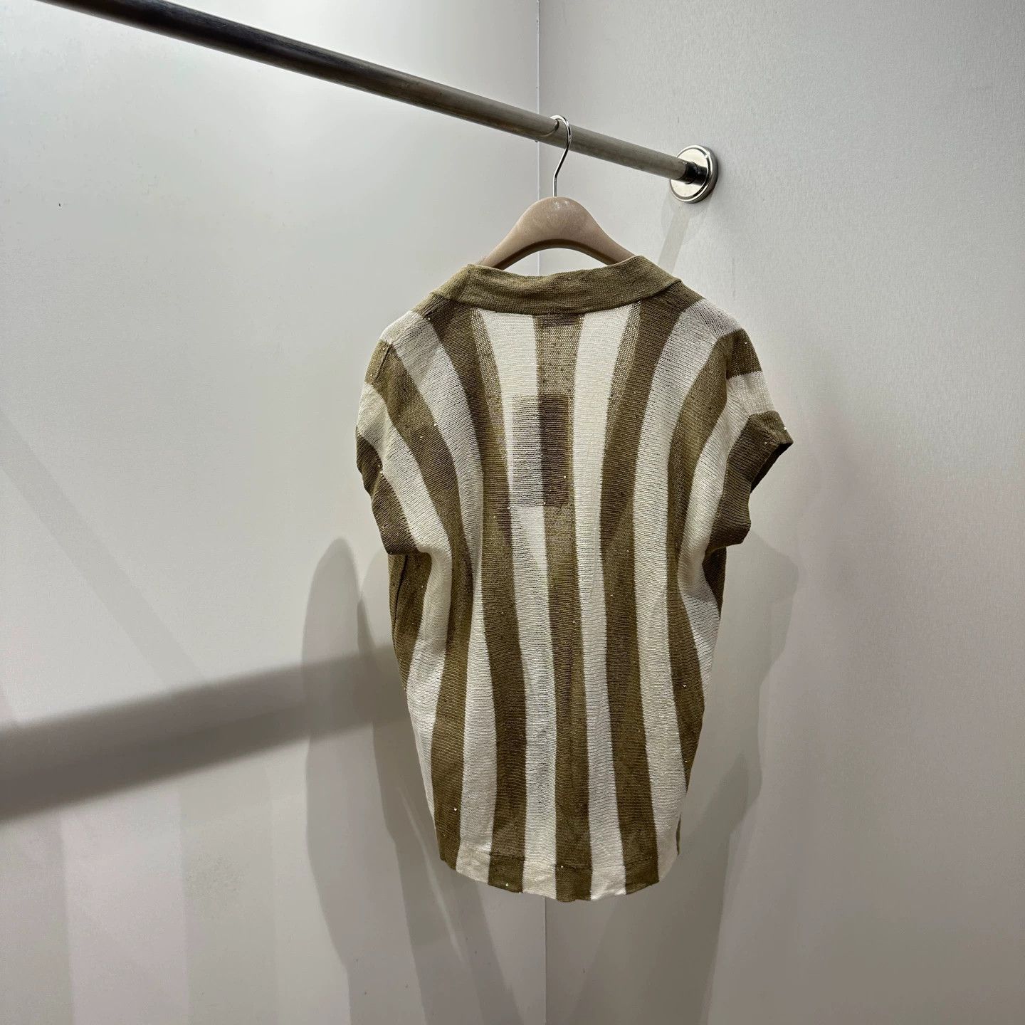 Brunello Cucinelli Brunello Cucinelli mar652 sequin stripe cardigan Size US S / EU 44-46 / 1 - 2 Thumbnail