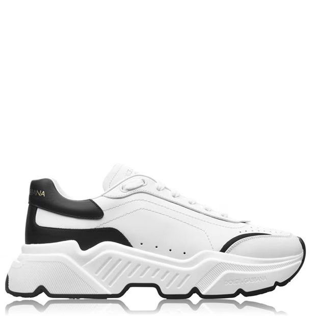 image of Dolce Gabbana O1G2R1Mq0324 Trainers In White & Black Shoes in White/Black, Men's (Size 10)