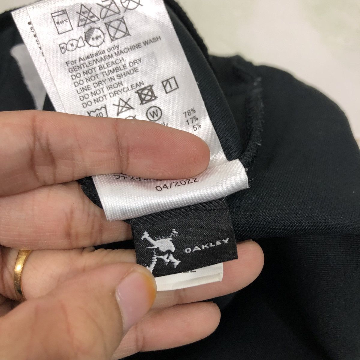 📌Rich Black Sweat Pants Oakley Small Pony