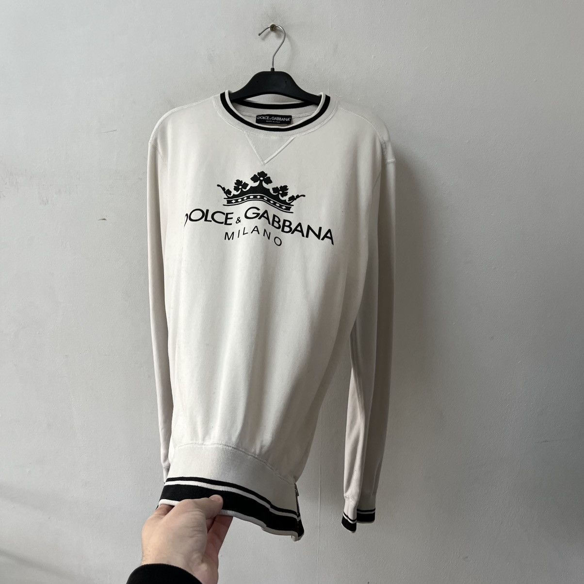 Dolce & Gabbana Rare Dolce & Gabbana sweatshirt big logo Milano Size US M / EU 48-50 / 2 - 7 Thumbnail