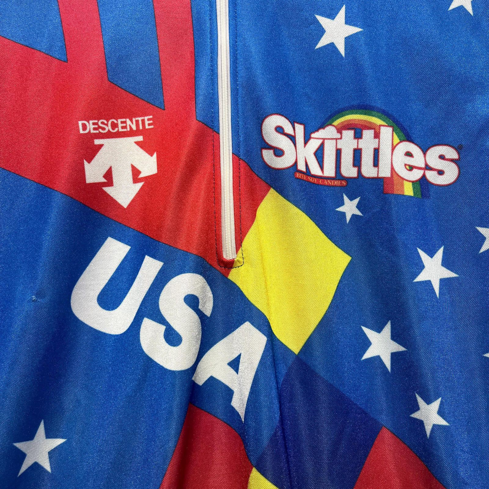 Descente × Vintage Vintage 1992 Team USA Descente Skittles Cycling Jersey M Size ONE SIZE - 4 Thumbnail