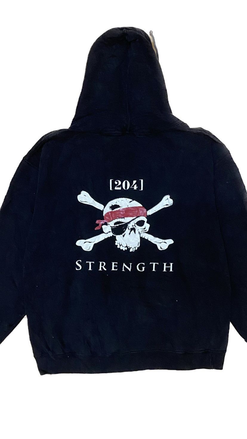 Alstyle 204 skulls Strength big logo hoodies Size US XL / EU 56 / 4 - 2 Thumbnail