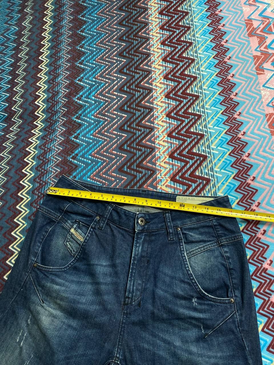 Diesel Vintage Diesel Button Jean Baggy Distressed Faded Denim Size US 27 - 7 Thumbnail
