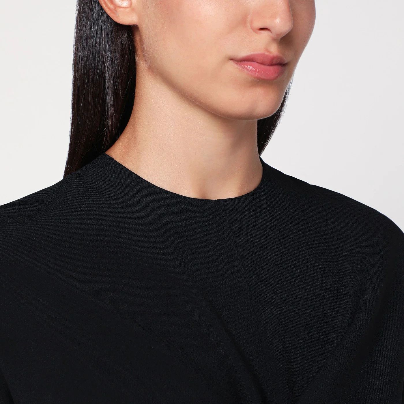 Alaia o1d2blof0426 Crossed Crop Top in Black Size S / US 4 / IT 40 - 4 Thumbnail