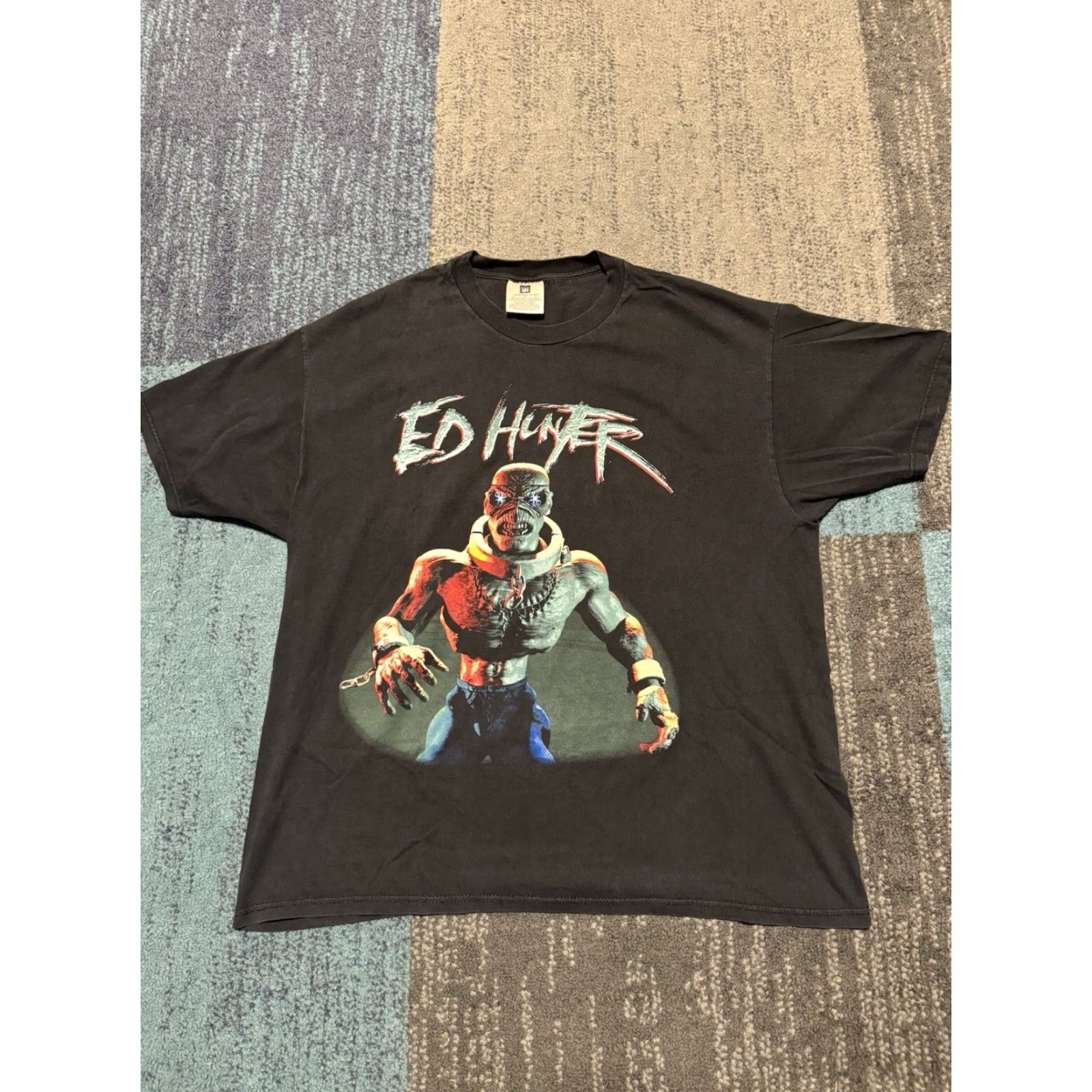 Hunter VINTAGE Winterland Iron Maiden Ed Hunter T-Shirt Welcome To Arm 1999 Size XL Gray Mens Band Shirt Size US XL / EU 56 / 4 - 2 Thumbnail