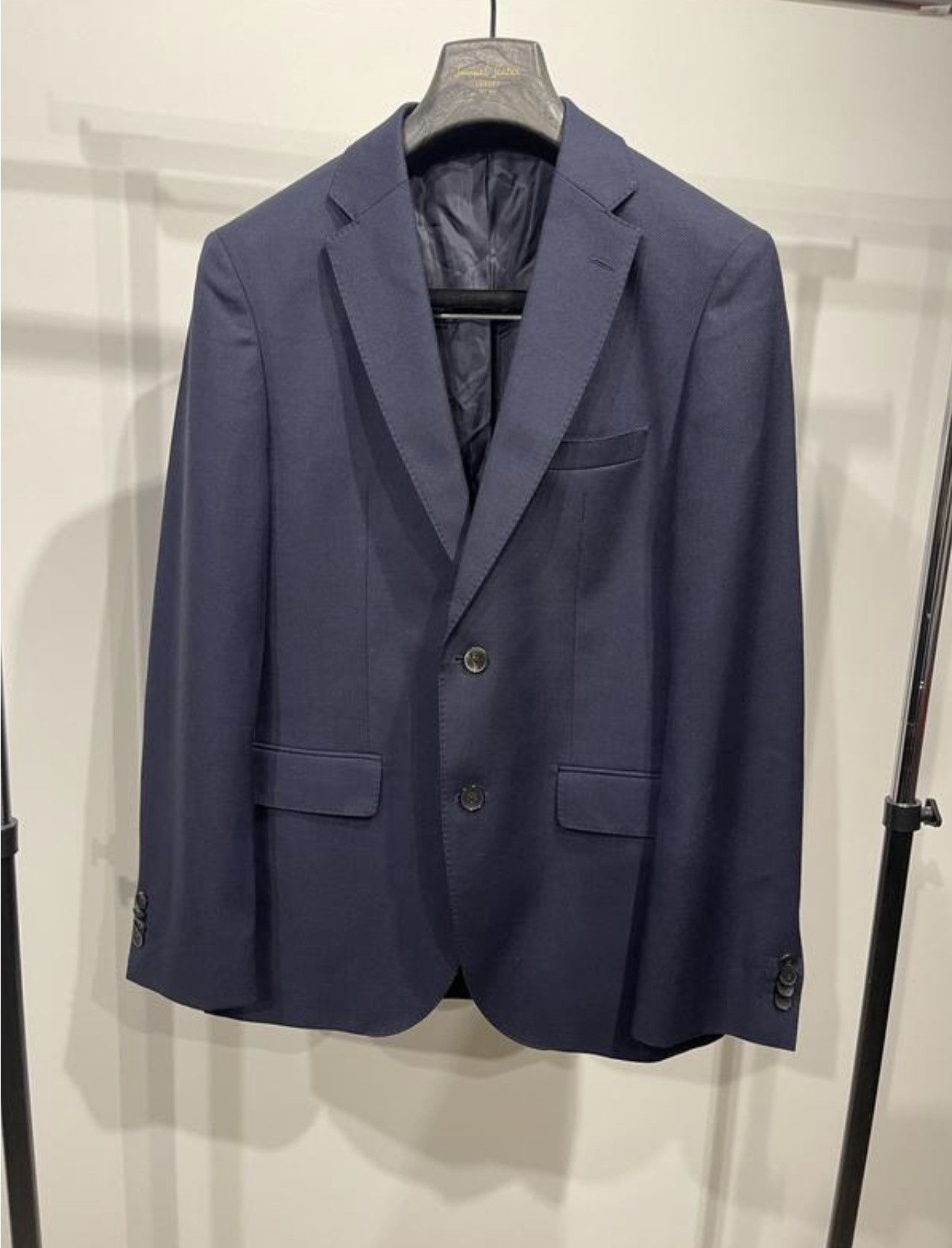 Hugo Boss Classic wool suit blue hugo boss 38r jacket trousers 38R Size 38R - 9 Thumbnail