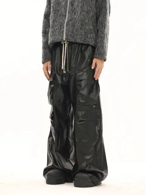 Jean Baggy Leather Jeans Size US 28 / EU 44 - 1 Thumbnail