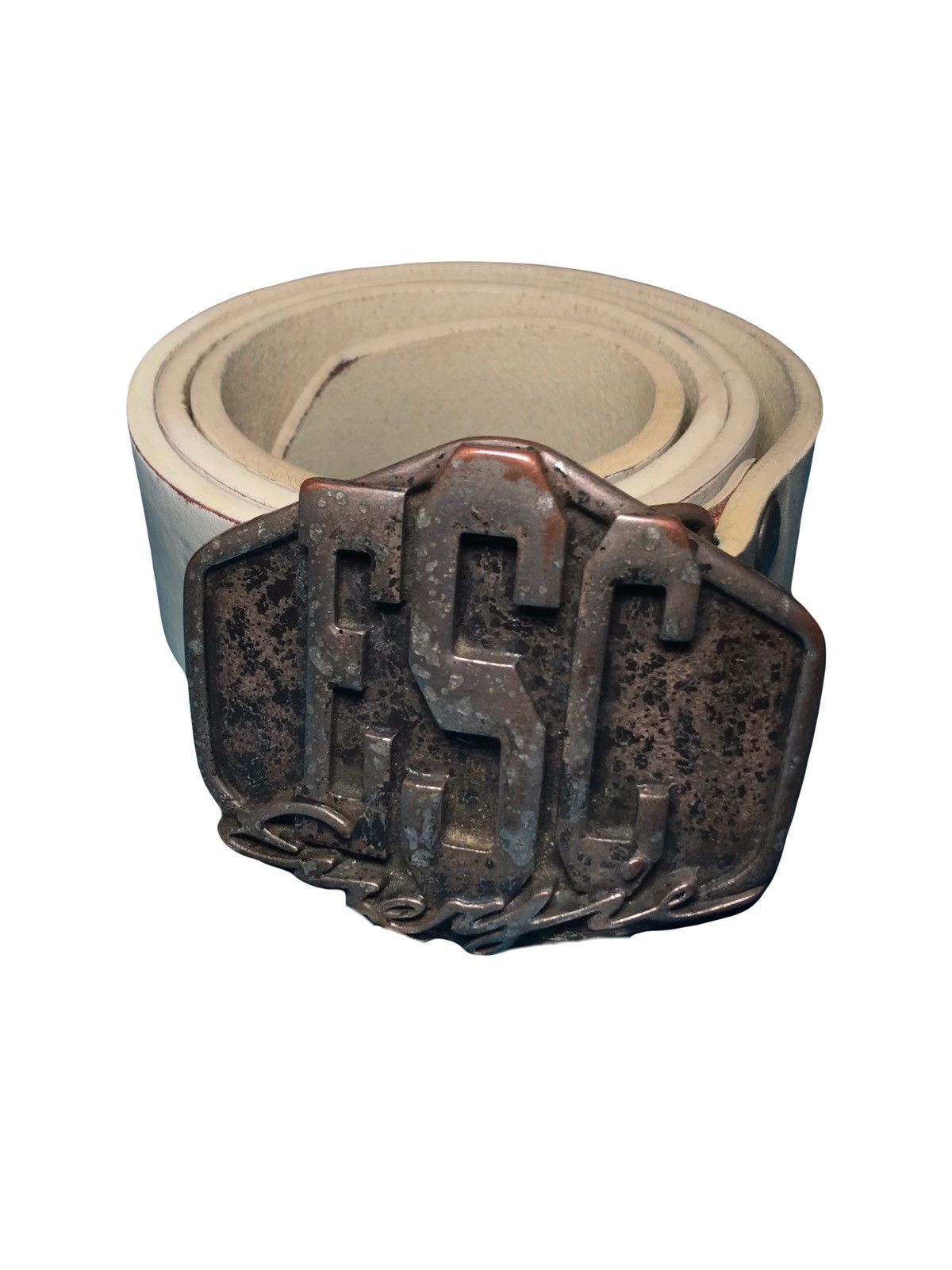 Energie Vintage Leather Belt Rodeo ENERGIE Y2K Size 34 - 1 Thumbnail