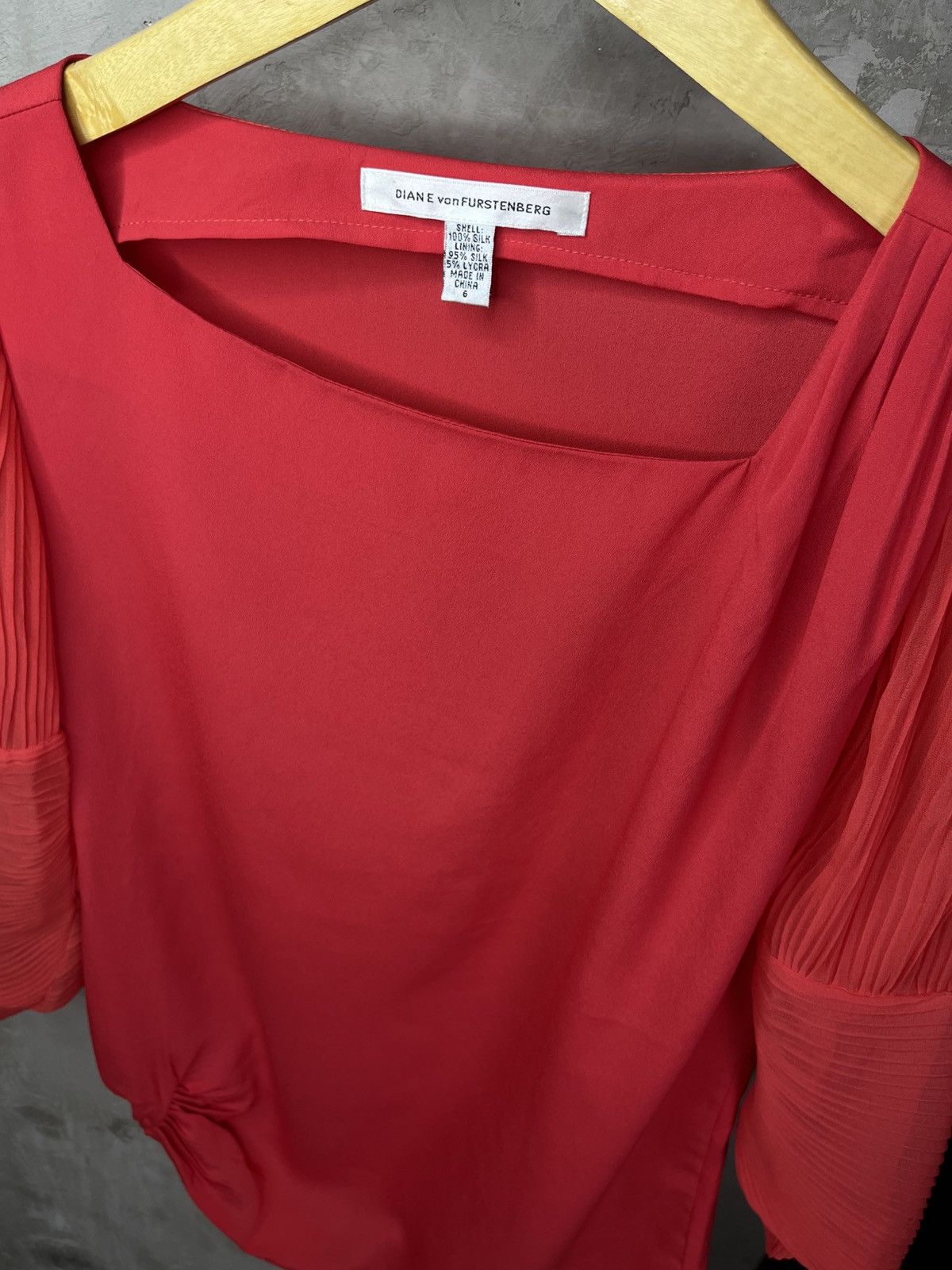Diane von Furstenberg Vintage 90s Diane Von Fursternberg Asymetrical Pleated Size M / US 6-8 / IT 42-44 - 5 Thumbnail