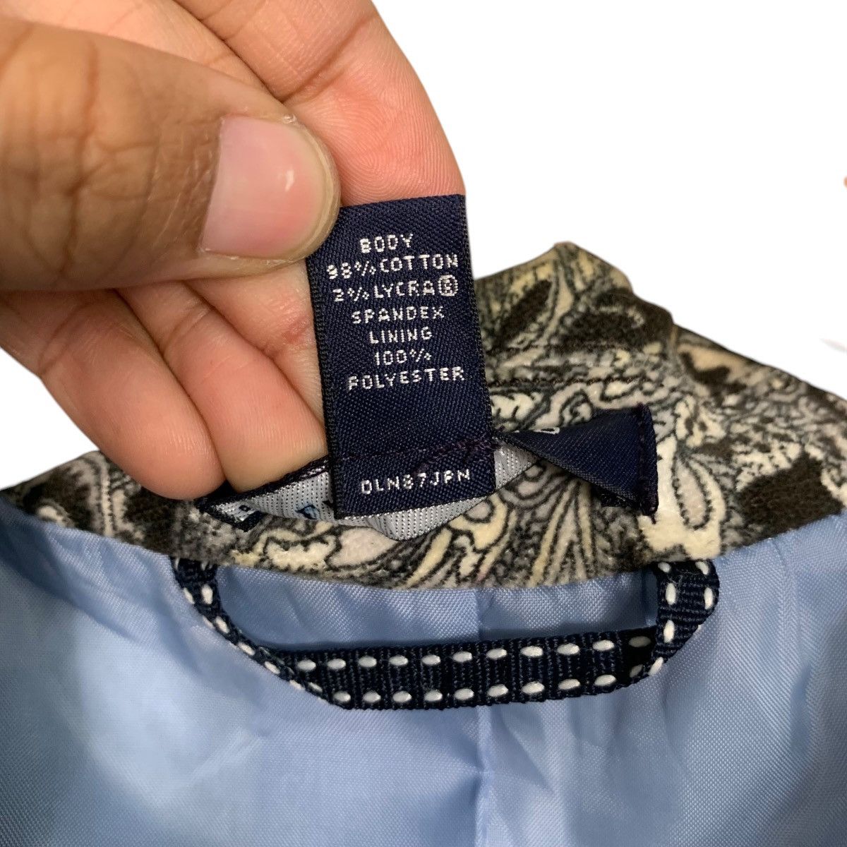 Lands' End LAND’S END Paisley Design Blazer Jacket #2809-C127 Size M / US 6-8 / IT 42-44 - 14 Thumbnail