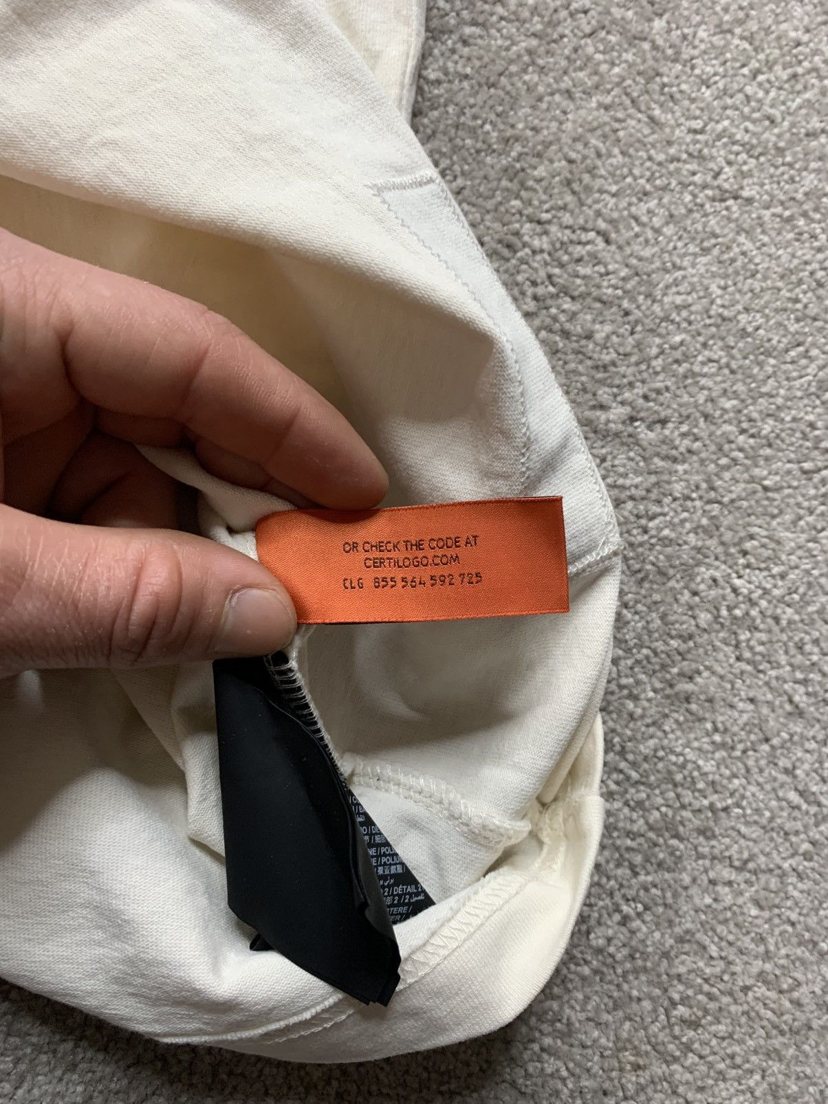 Designer Heron Preston x A.F. White Graphic Tee Oversize Minimalist Size US L / EU 52-54 / 3 - 9 Thumbnail