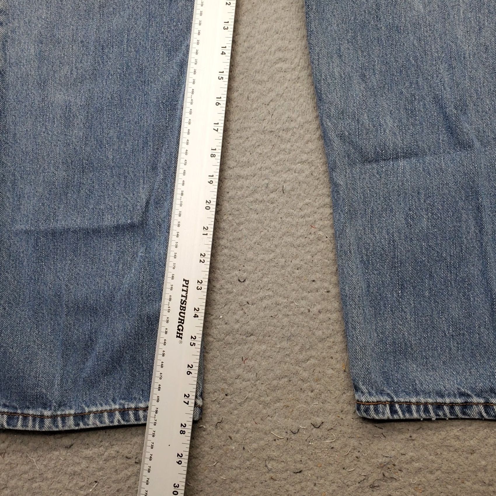 Levi's Levi's 505 Straight Jeans Mens 38x29 Blue Denim Regular Fit Streetwear Red Tab Jeans Mens Size 38 Blue Denim Regular Fit 5-Pocket Design Size US 38 / EU 54 - 4 Thumbnail