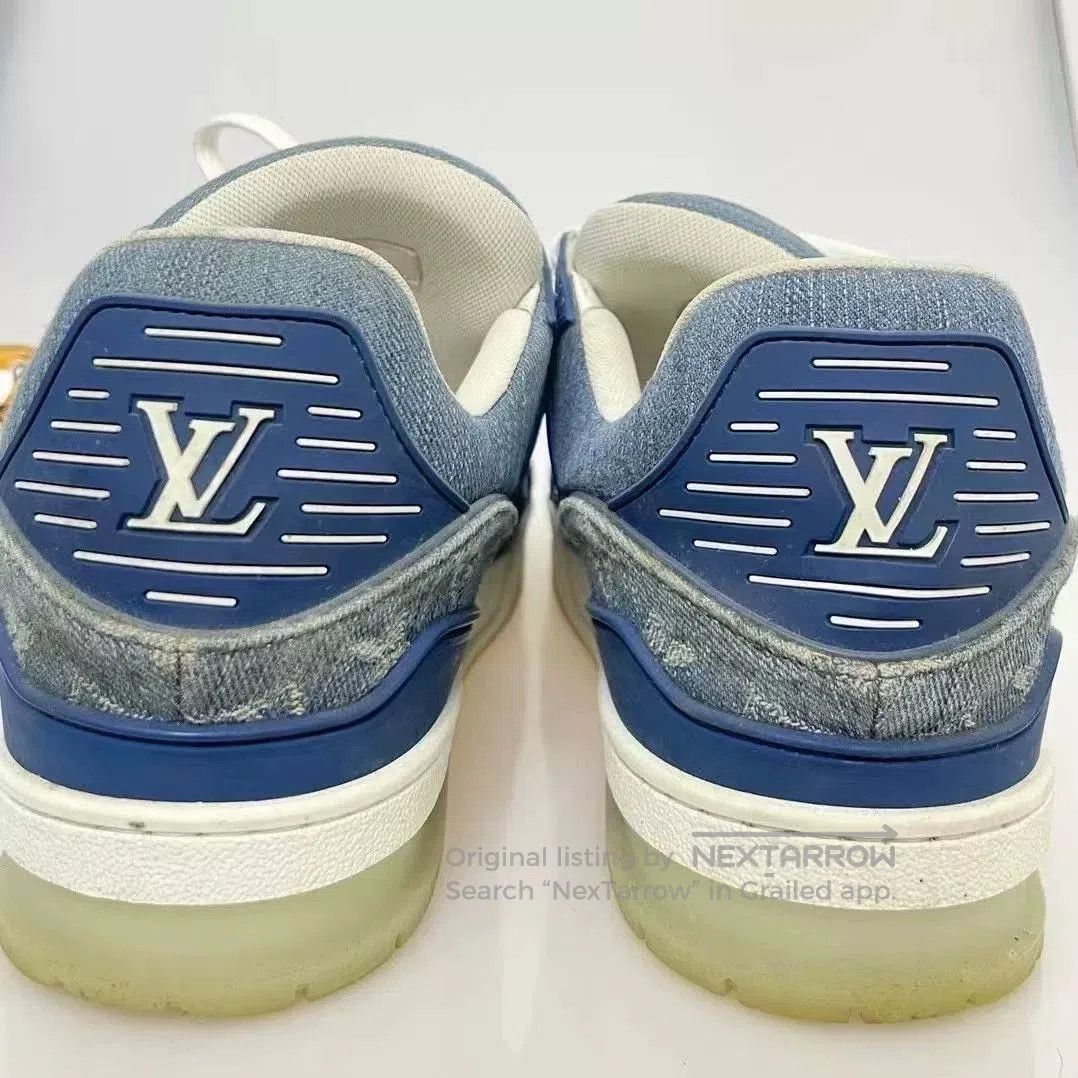 Louis Vuitton LV Trainer Denim Blue. Size US 9.5 / EU 42-43 - 6 Thumbnail