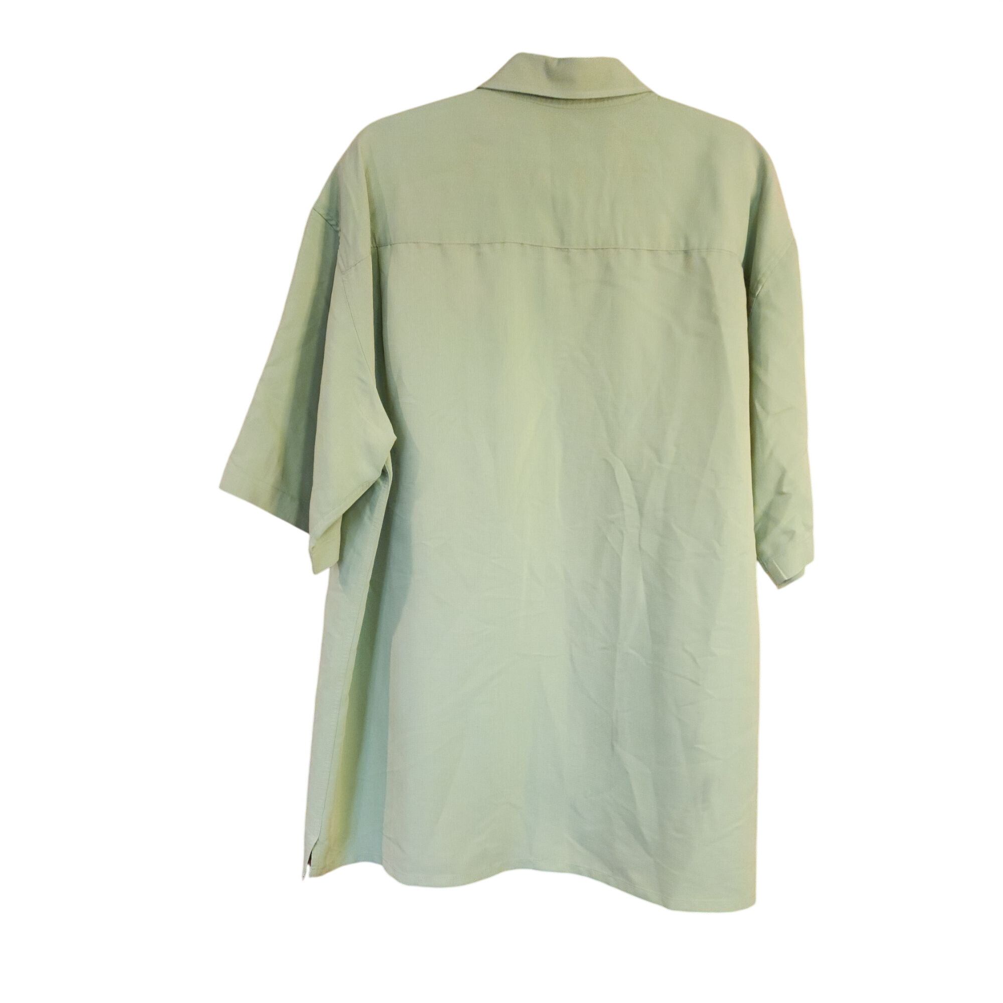 Bugatti Vintage Bugatchi Uomo Dress Shirt Short Sleeve Button Up Men Size US XL / EU 56 / 4 - 2 Thumbnail